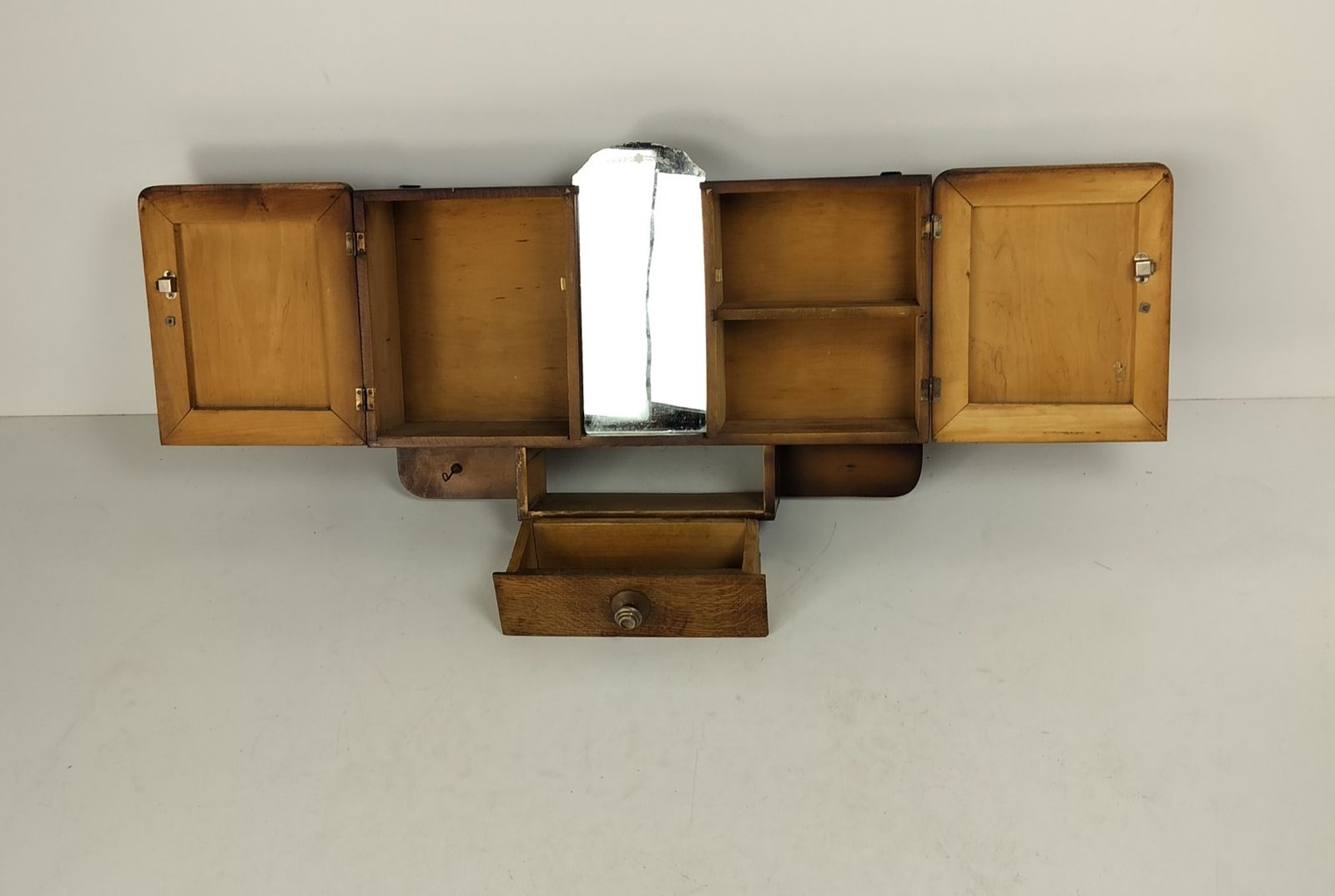 Double Art Deco Medicine Apothecary Cabinet Pharmacy Kitchten Shaving Bathroom B photo 263.0