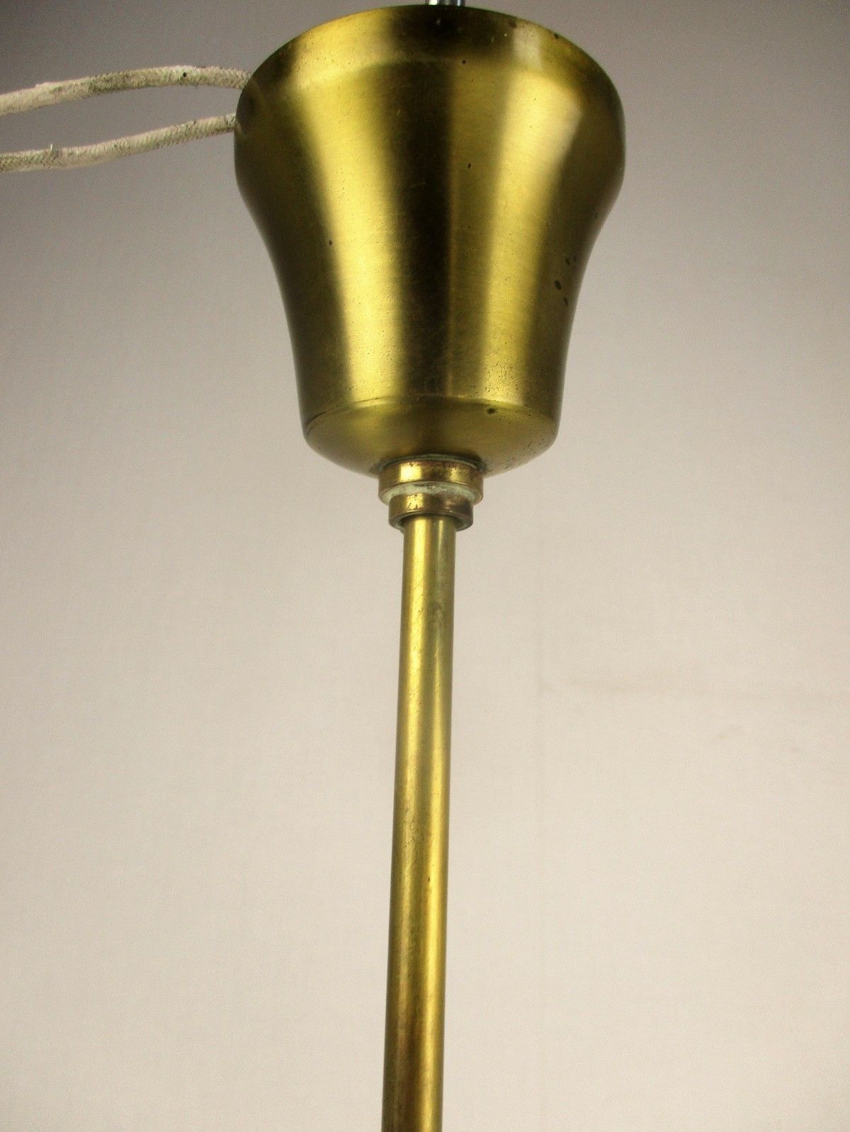 Design Chandelier Gino Paroldo For Fontana Arte Brass Smoked Glass 5 Lights photo vintage