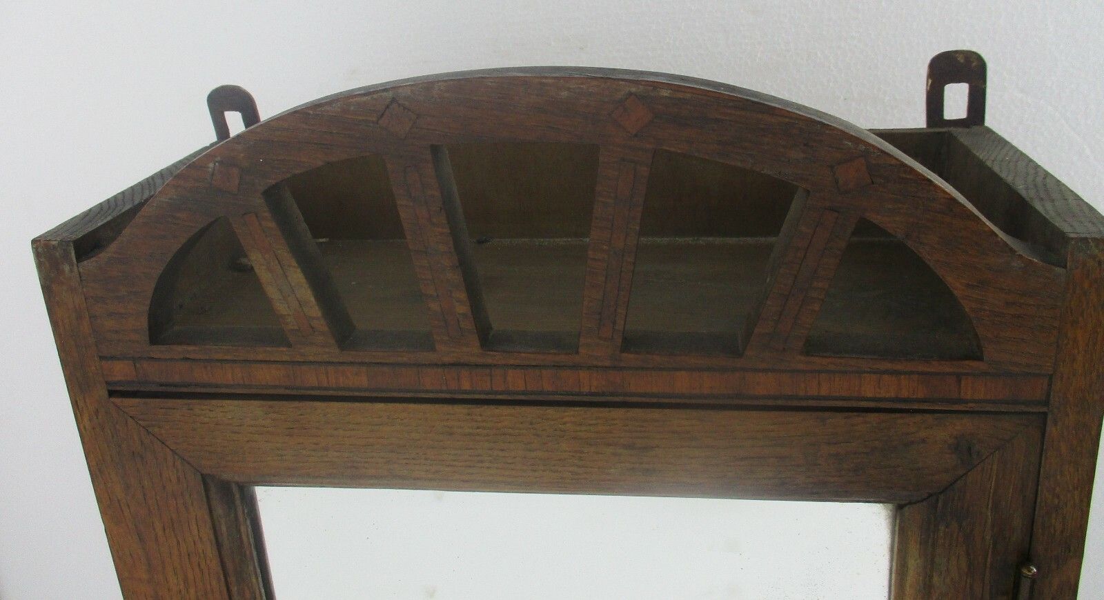 Kitchen Medicine Apothecary  Bathroom Cabinet Inlay Wood Exquisite Antique photo for sale