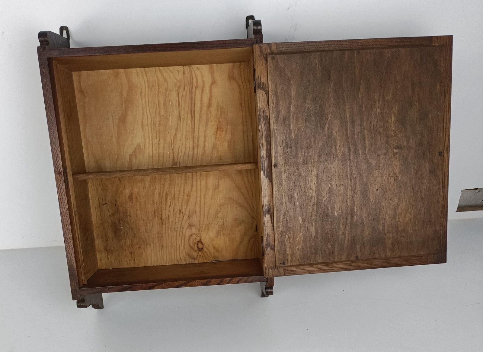 Medicine Cabinet Apothecary Kitchen Bathroom Wood Oval Beveled Glass Mirror Gorg photo Furniture