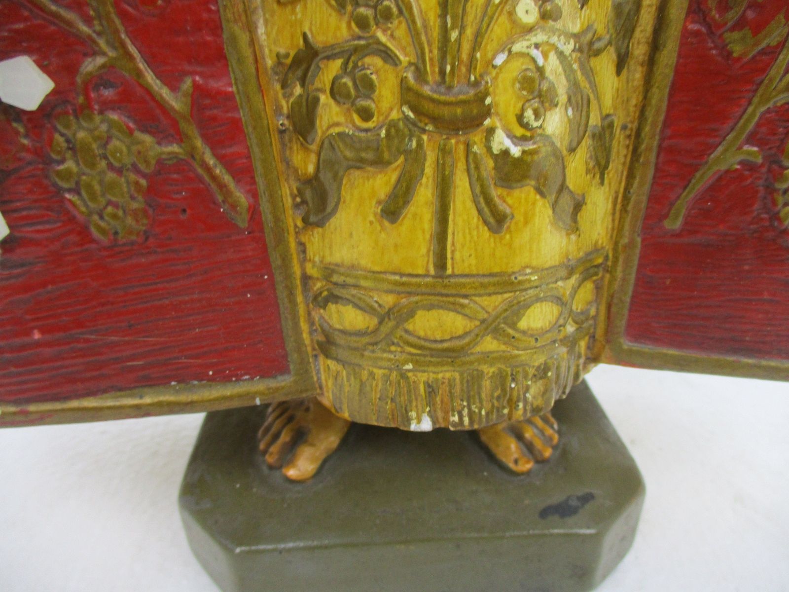 Statue Infant Of Prague Infant Jesus Santo Nino Plaster Chapel Collector Wow Fab photo for sale