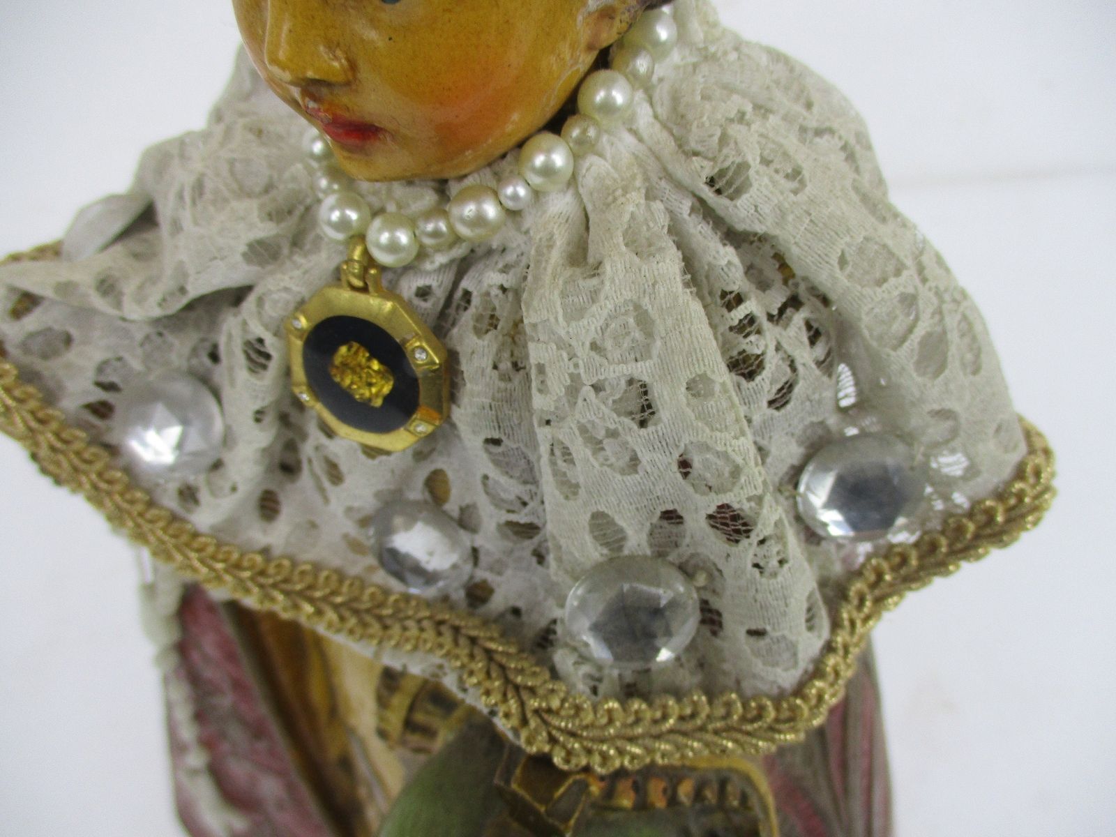 Statue Infant Of Prague Infant Jesus Santo Nino Plaster Chapel Collector Wow Fab photo buy