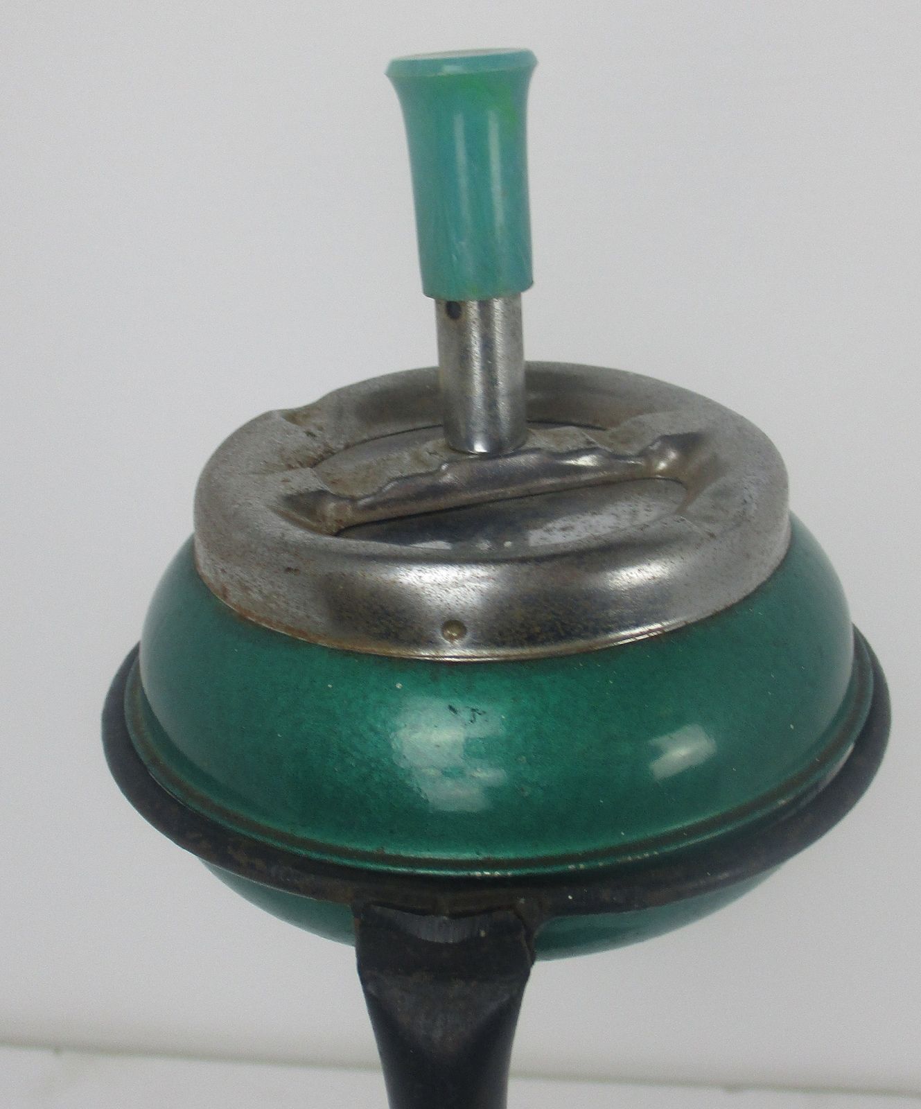Funky Mid Century Modern Standing Ashtray Pedestal Side Table Tiles Retro Funky photo Furniture