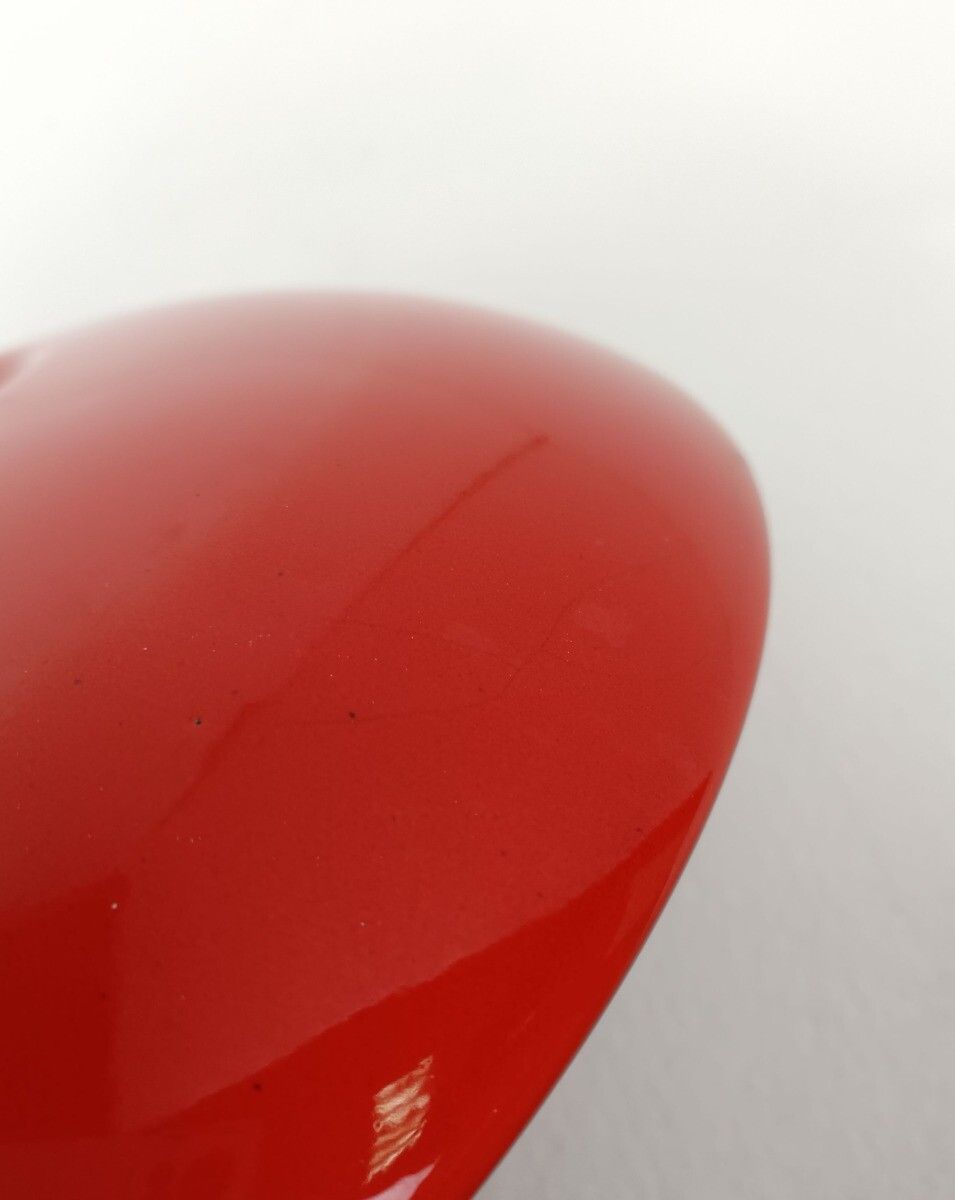 Pino Spagnolo For Sicart Italy, 1960/70's Space Age Dish Bowl Collector Red Ce photo buy