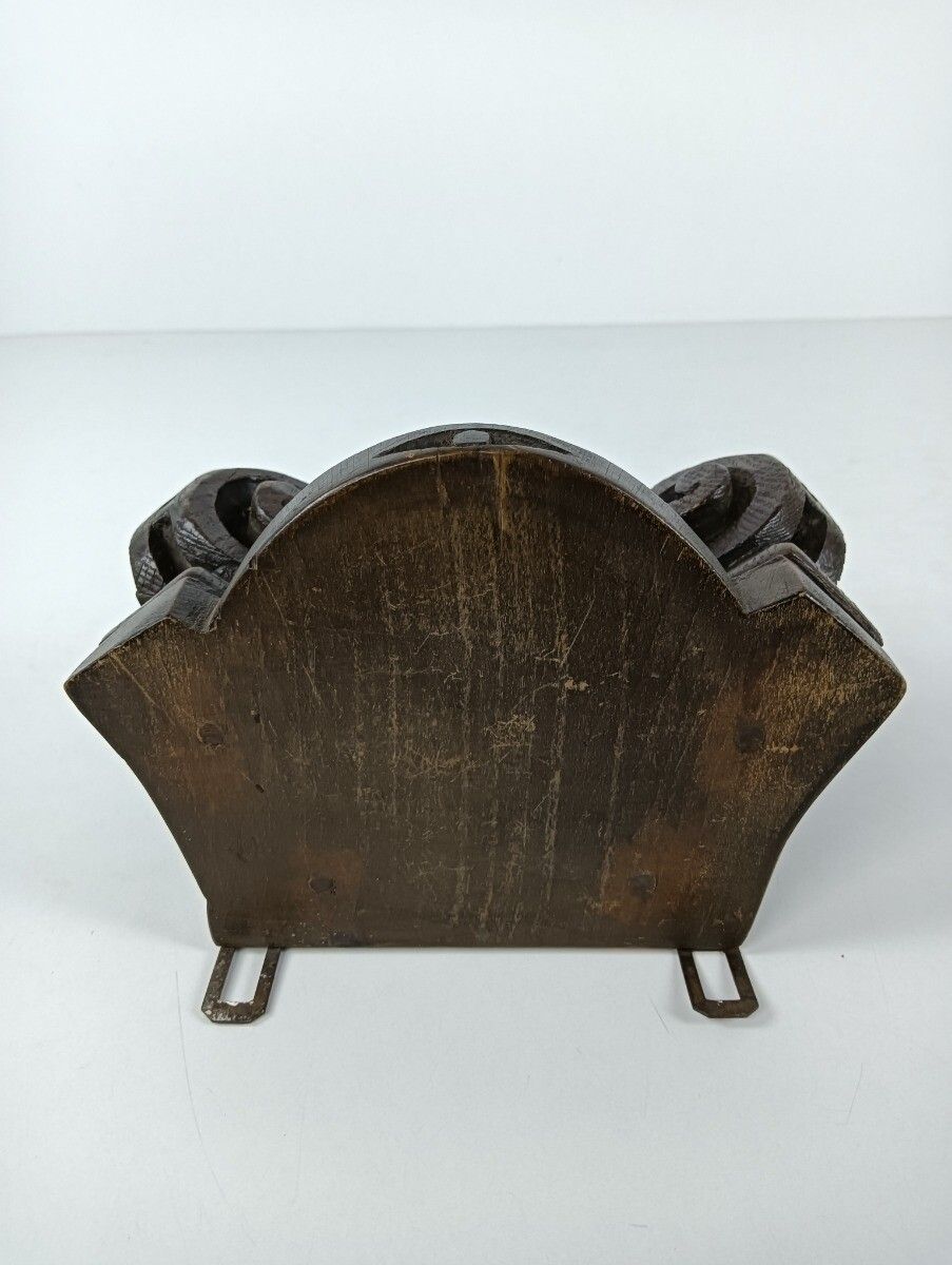 photo for sale Antique Ornate Hand Carved Wood Wooden Wall Hanging Console Shelf Corbel 18th C