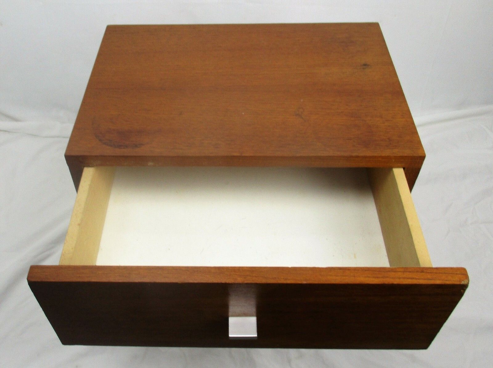 Vintage Funky Nightstand Wood Mid Century Danish Modern Style End Table Commode photo 204.0