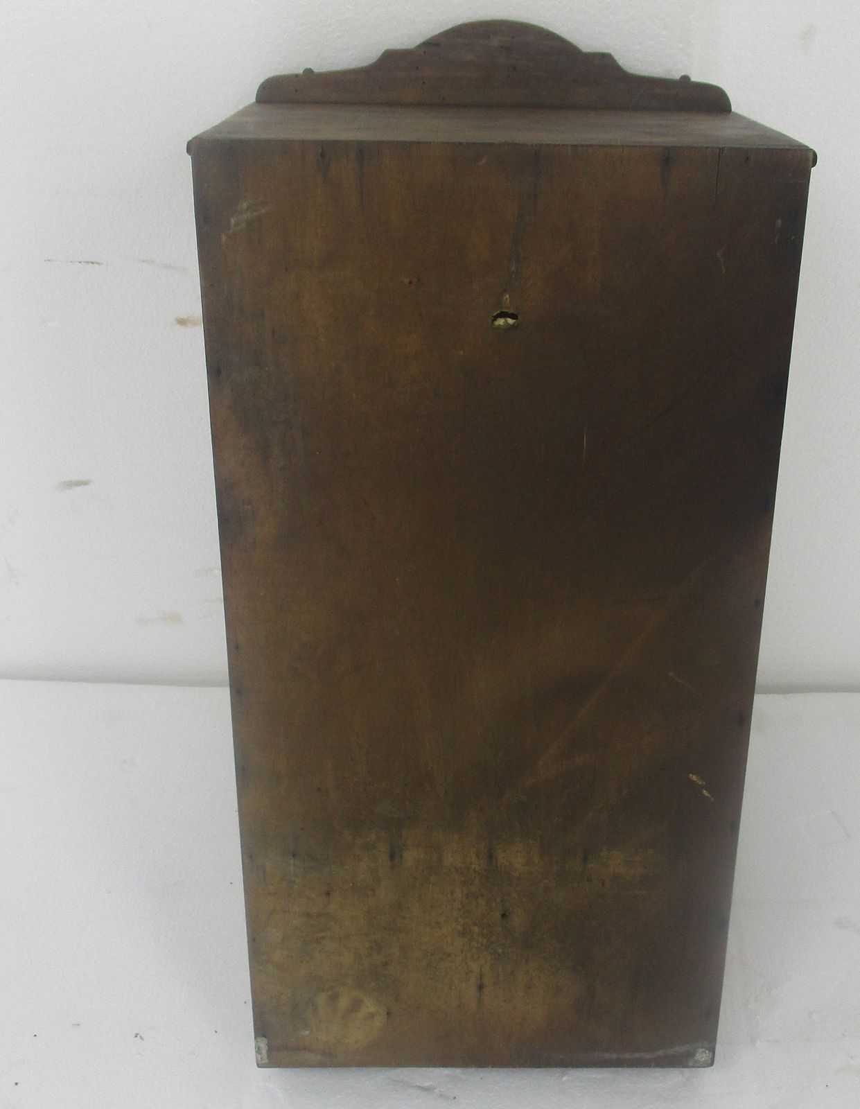 photo for sale Small Kitchen Medicine Apothecary Bathroom Cabinet Carved Wood Beveled Glass Lov