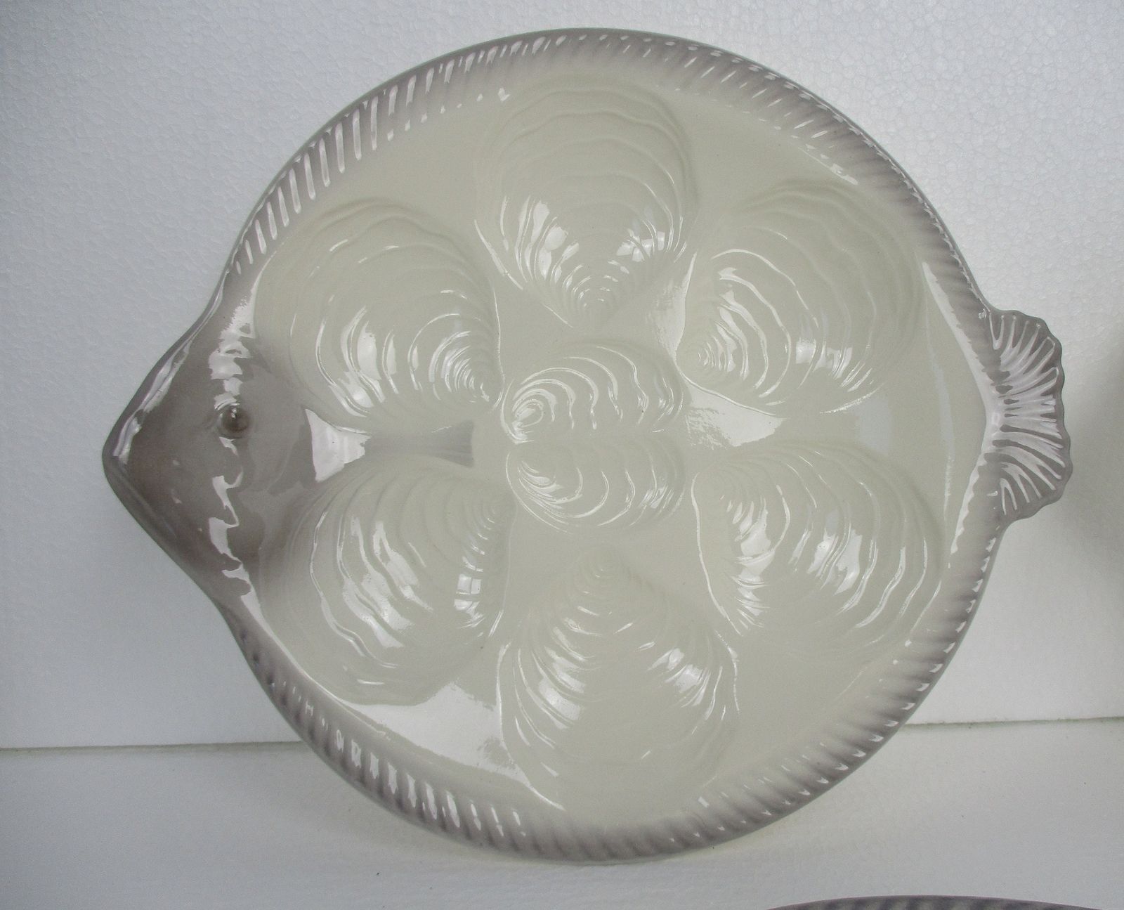 Set Of 9 Oyster Fish Plates Vintage Waechtersbach West Germany Porcelain Htf photo furniture