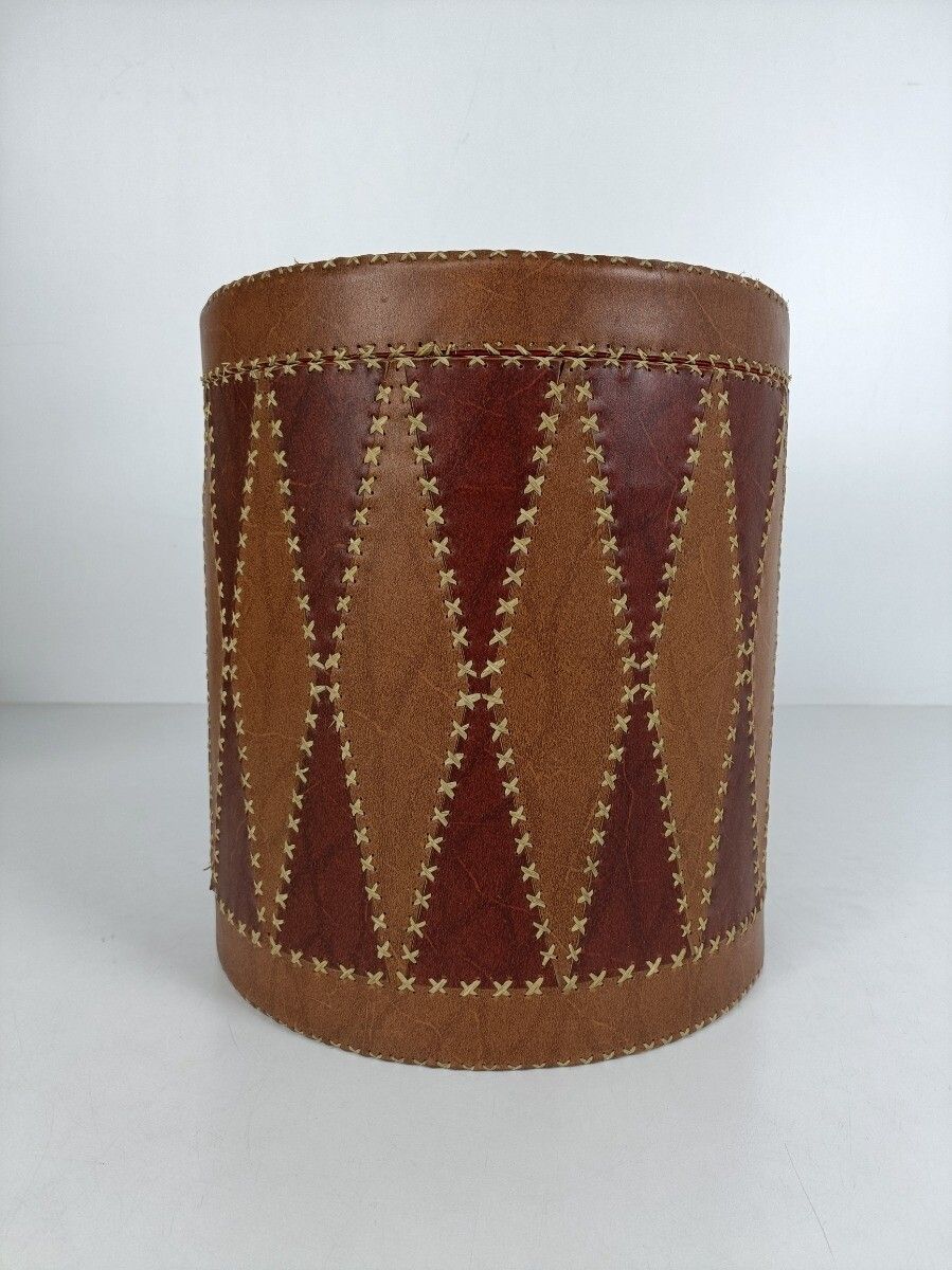 Retro Patchwork Footstool Stool Pouf Cut And Sew Ottoman Seat Vintage Funky Orga photo Furniture