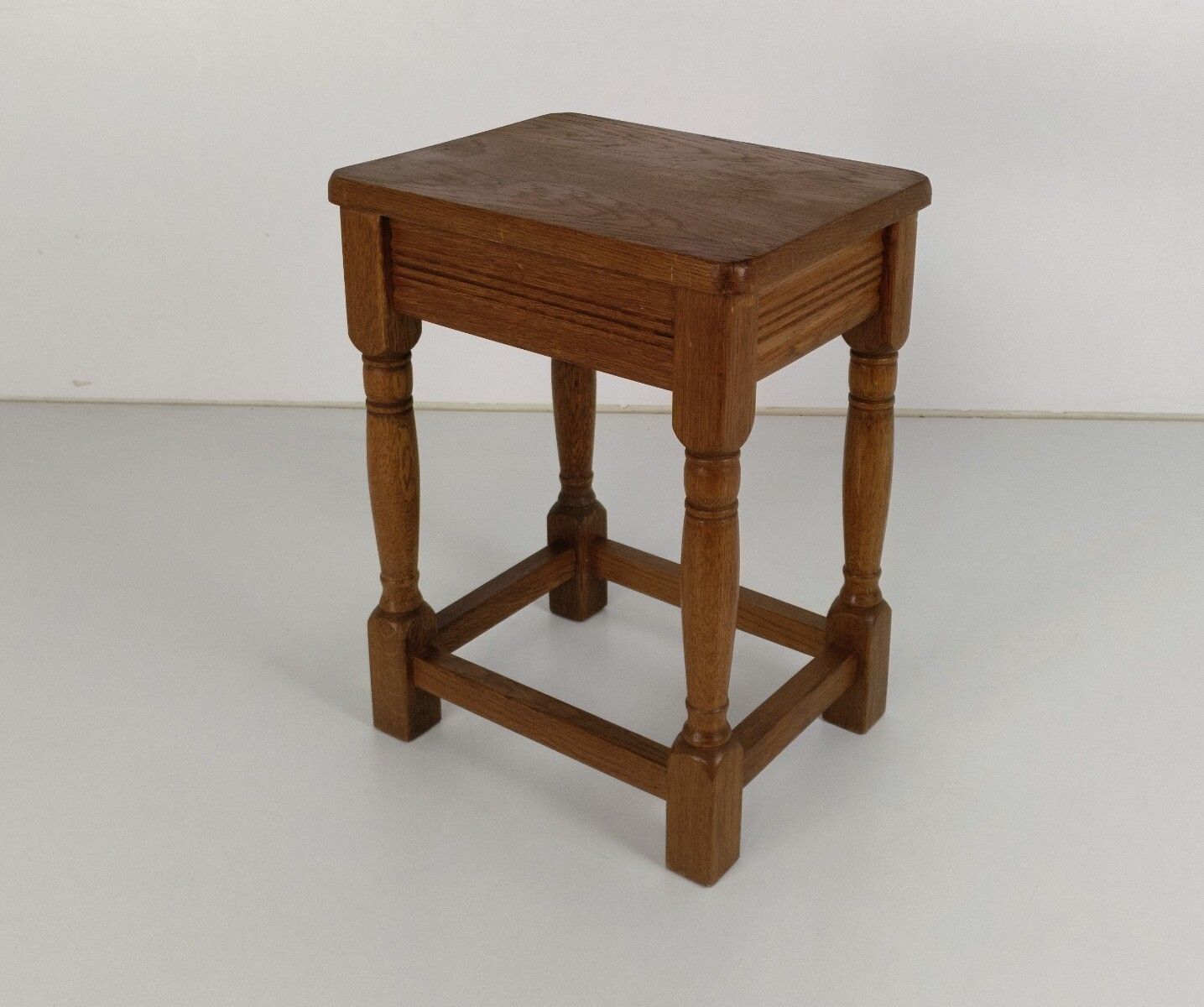 Side Occasional Small Wine Table Pedestal Barn Style Wood Vintage 70s photo furniture