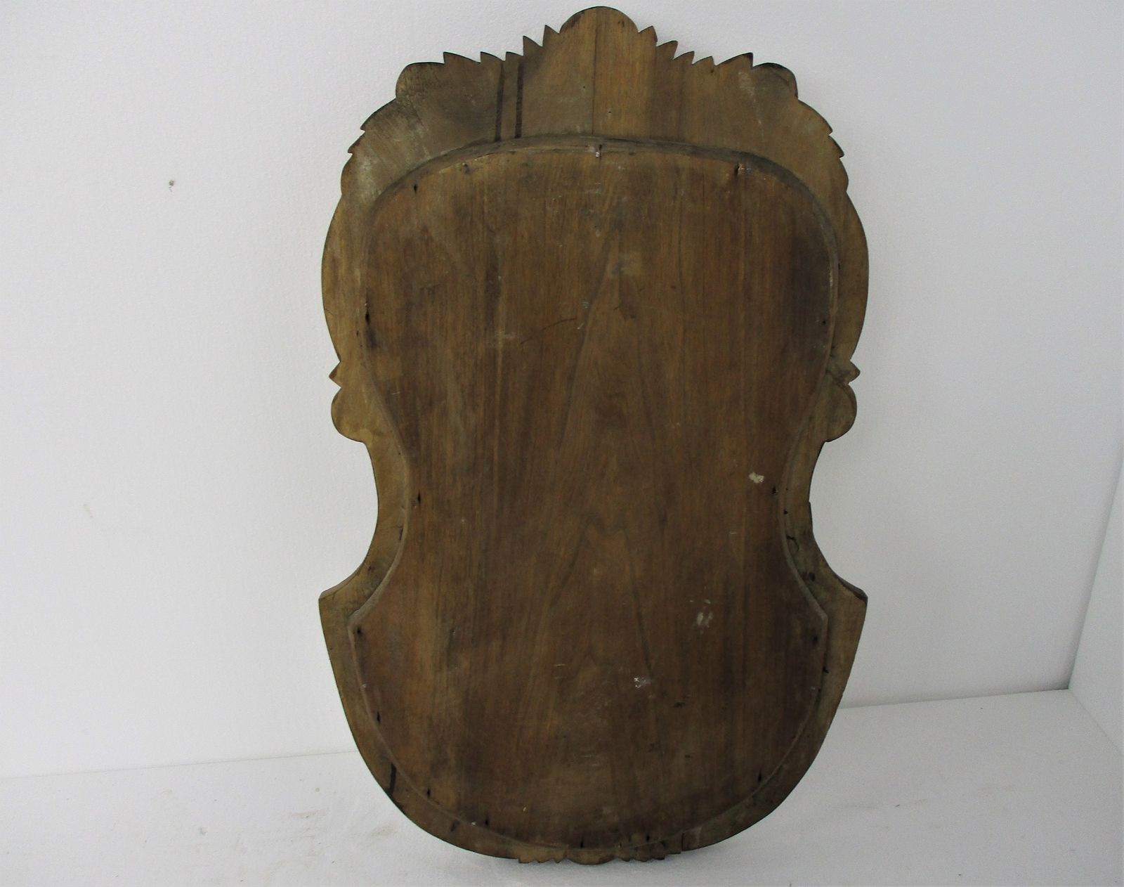 Large Beautiful Ornate Wooden Oak Wall Hanging Mirror Romantic Hollywood Regency photo buy