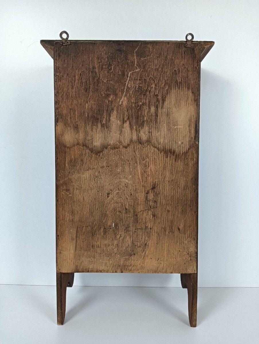Medicine Cabinet Apothecary Kitchen Bathroom Wood  Shaving  Beveled Glass Mirror photo vintage