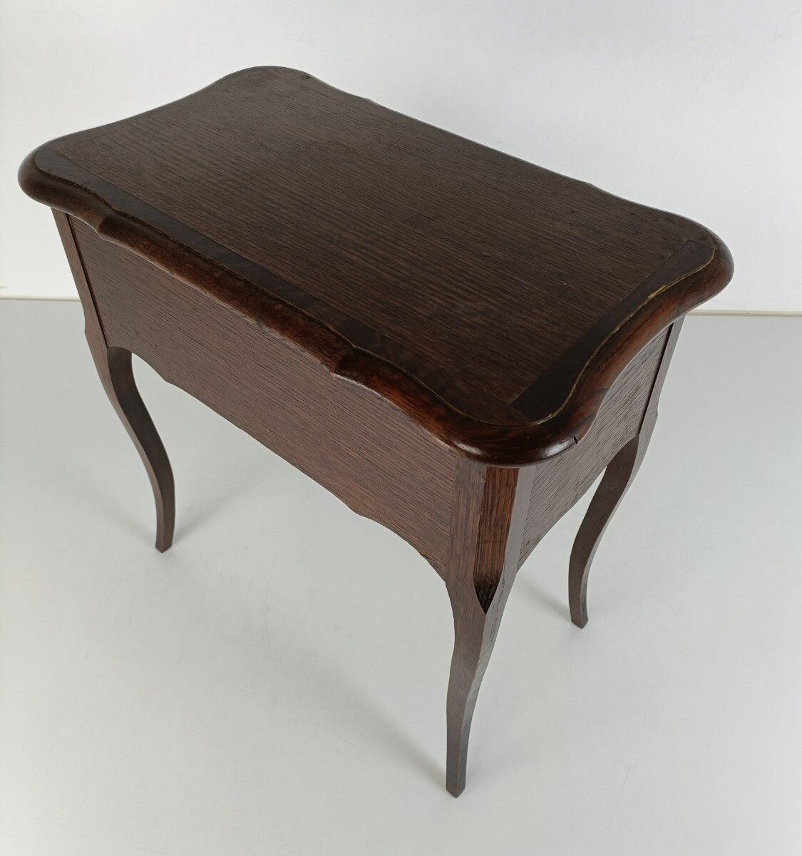 Antique Art Nouveau Wood Sewing Quilting Box Table Cabinet Louis XV Style Beauti photo 425.0