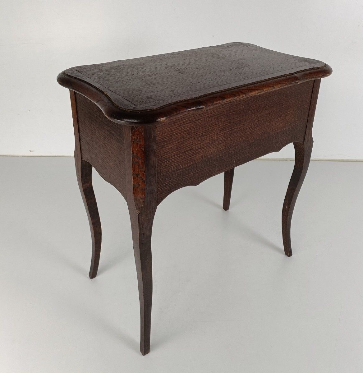 Antique Art Nouveau Wood Sewing Quilting Box Table Cabinet Louis XV Style Beauti photo vinterior