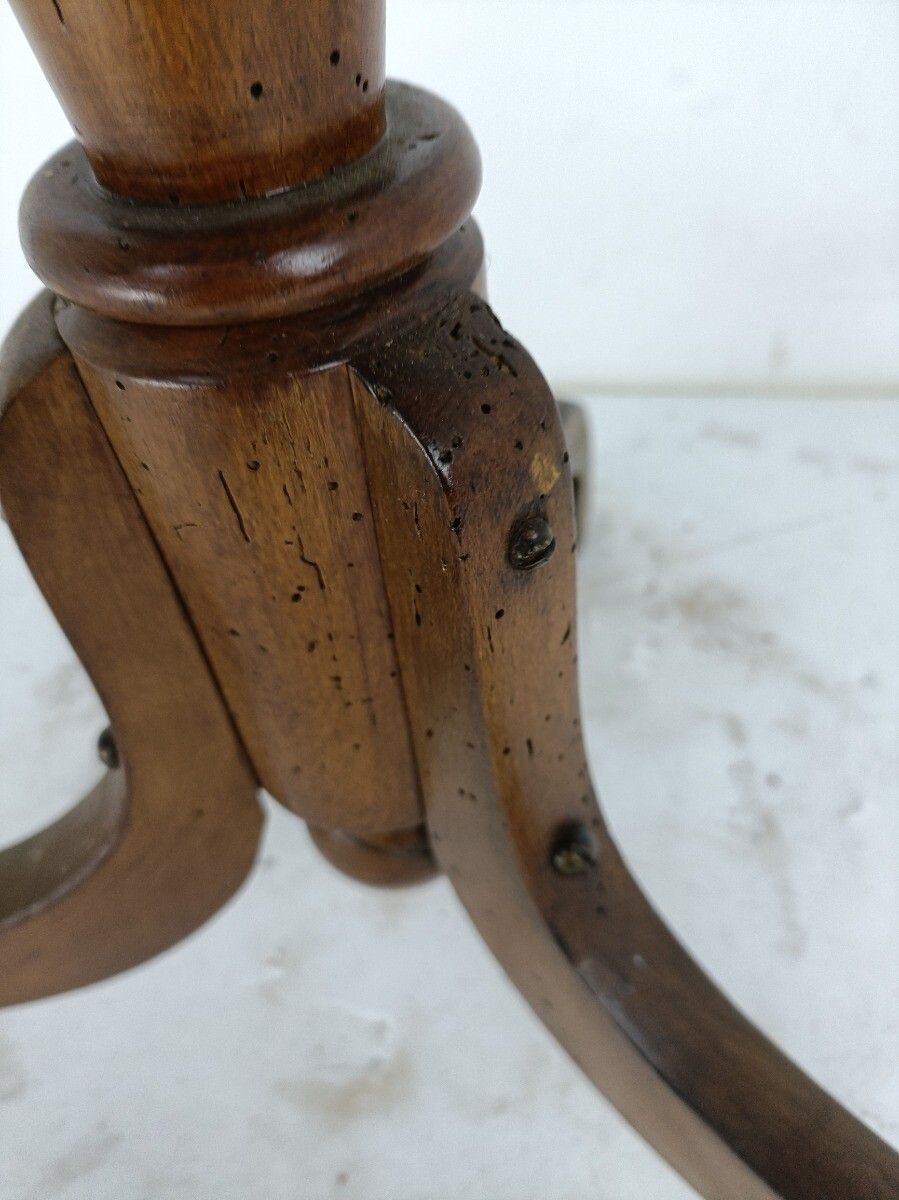 Pedestal Plant Stand Special Side Occasional Wine Coffee Table Wood Bonsai Stand photo vintage