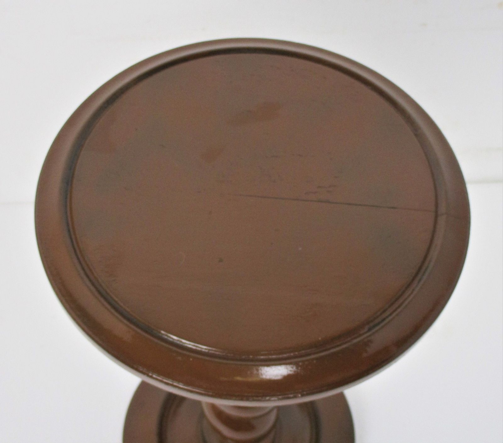 Hand Carved Wooden Barley Twist Pedestal Display Side Table Plant Stand Barn Cou photo 202.0