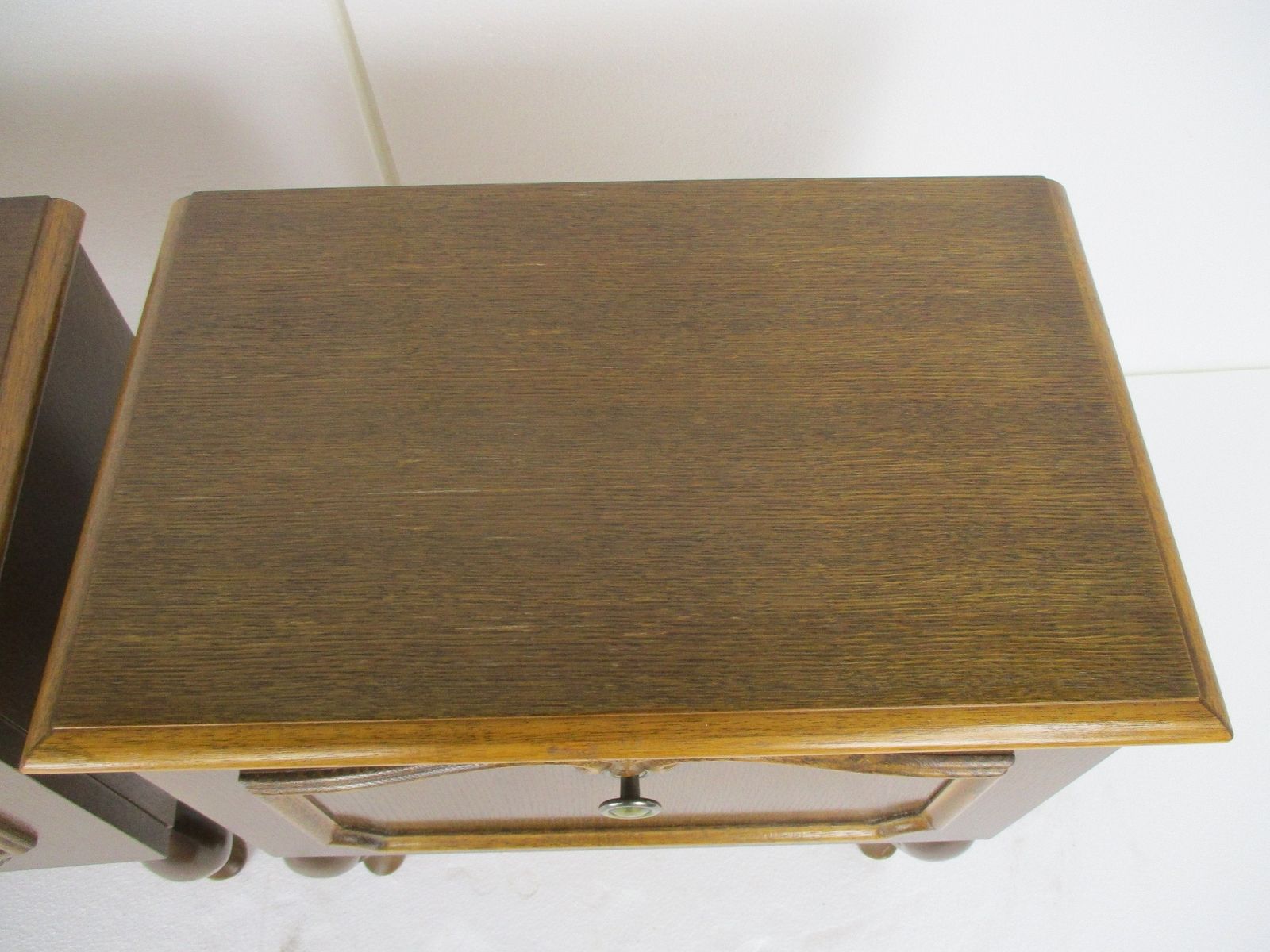 Pair Couple Vintage Nightstands End Tables Dresser 50s Vanity Cabinets Louis XVI photo 445.0