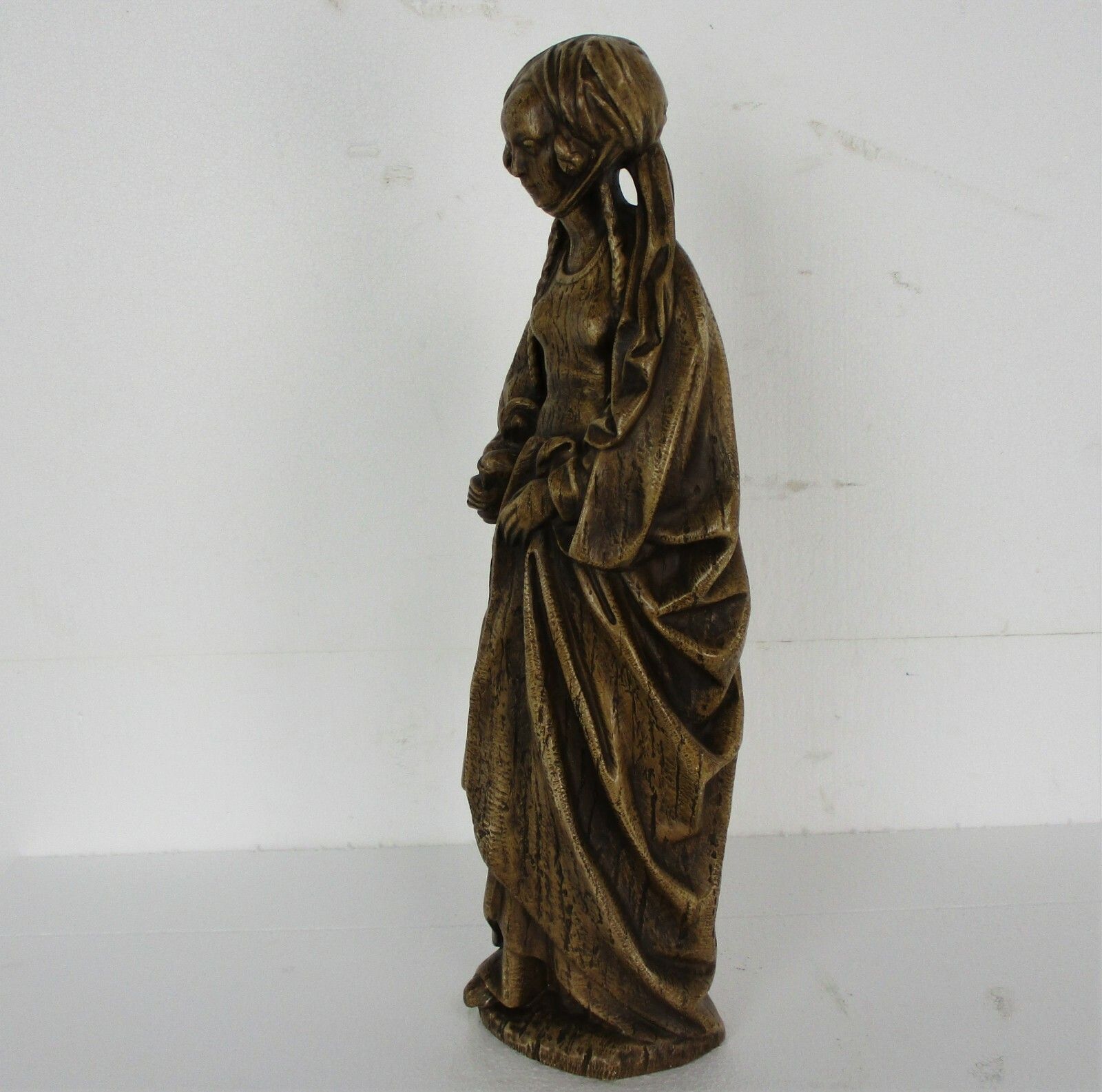 L Statue Saint Mary Magdalene Patron Sinners Myrrh Bearer Plaster Htf 22.44" photo 297.0