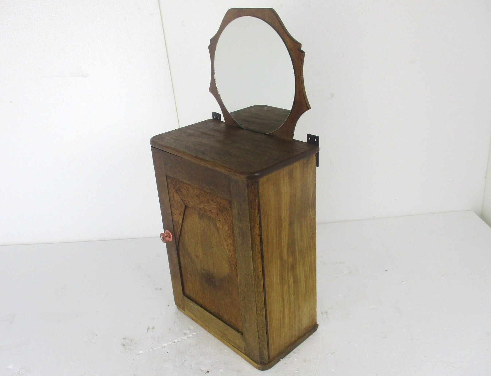Apothecary Bathroom Medicine Kitchen Cabinet Art Deco  Hand Carved Wood Gorgeous photo Furniture
