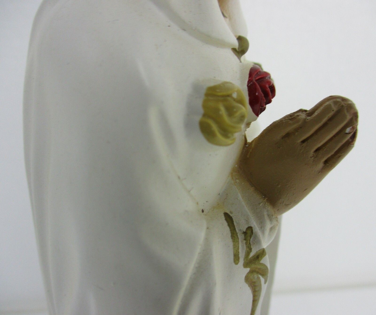 Small  Statue Our Lady Maria Rosa Mystica Loreto Italian Traveling Madonna photo 204.0