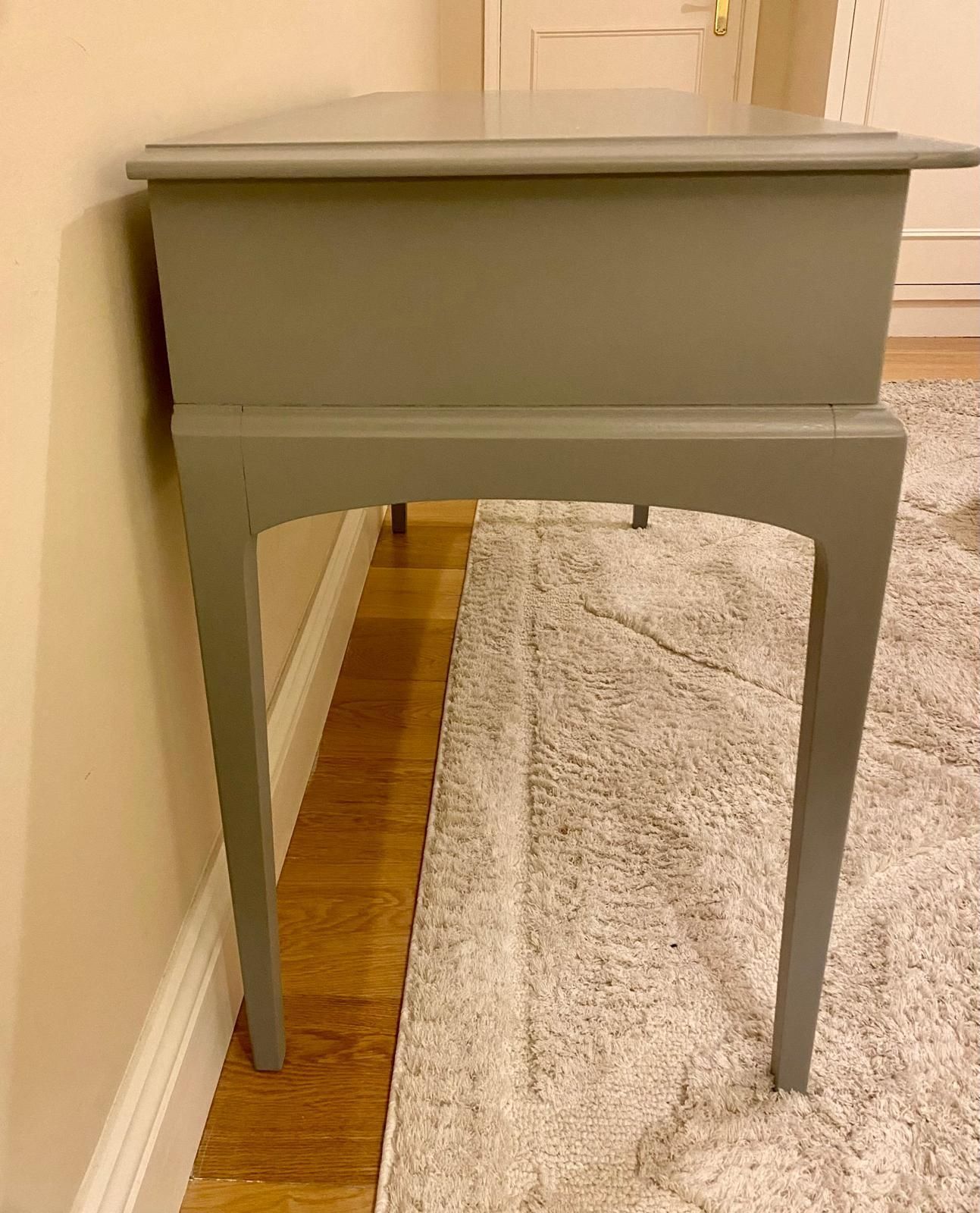 Elegant Stag Console Professionally Spray Painted In Farrow & Ball 'Plummett' (No. 272) photo 395.0