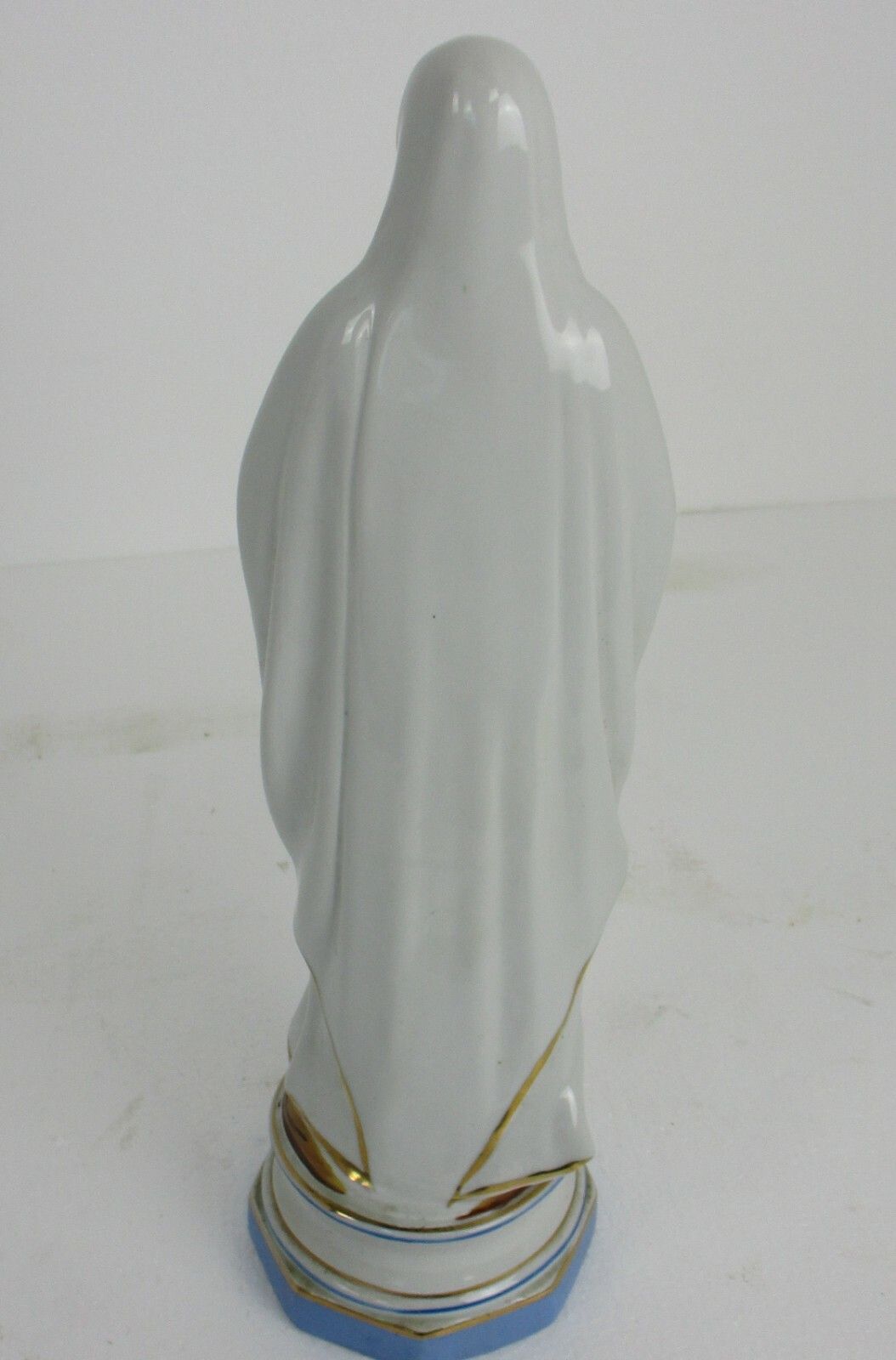 Porcelain Bisque Statue Virgin Mary Our Lady Of Lourdes French 15.74" Gorgeous photo vintage