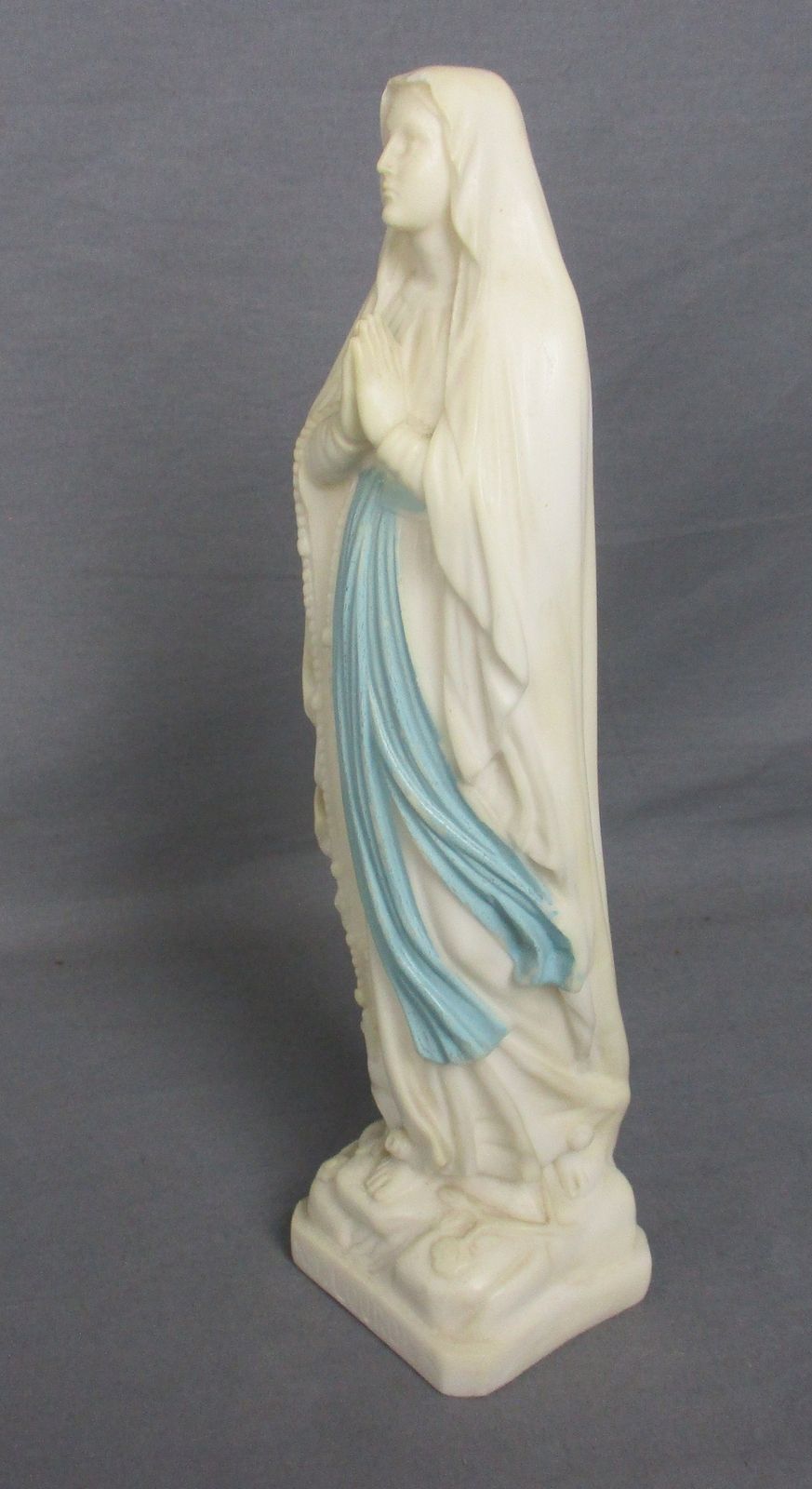 French Statue Virgin Mary Notre Dame De Lourdes Madonna Resin 11.61" photo vinterior