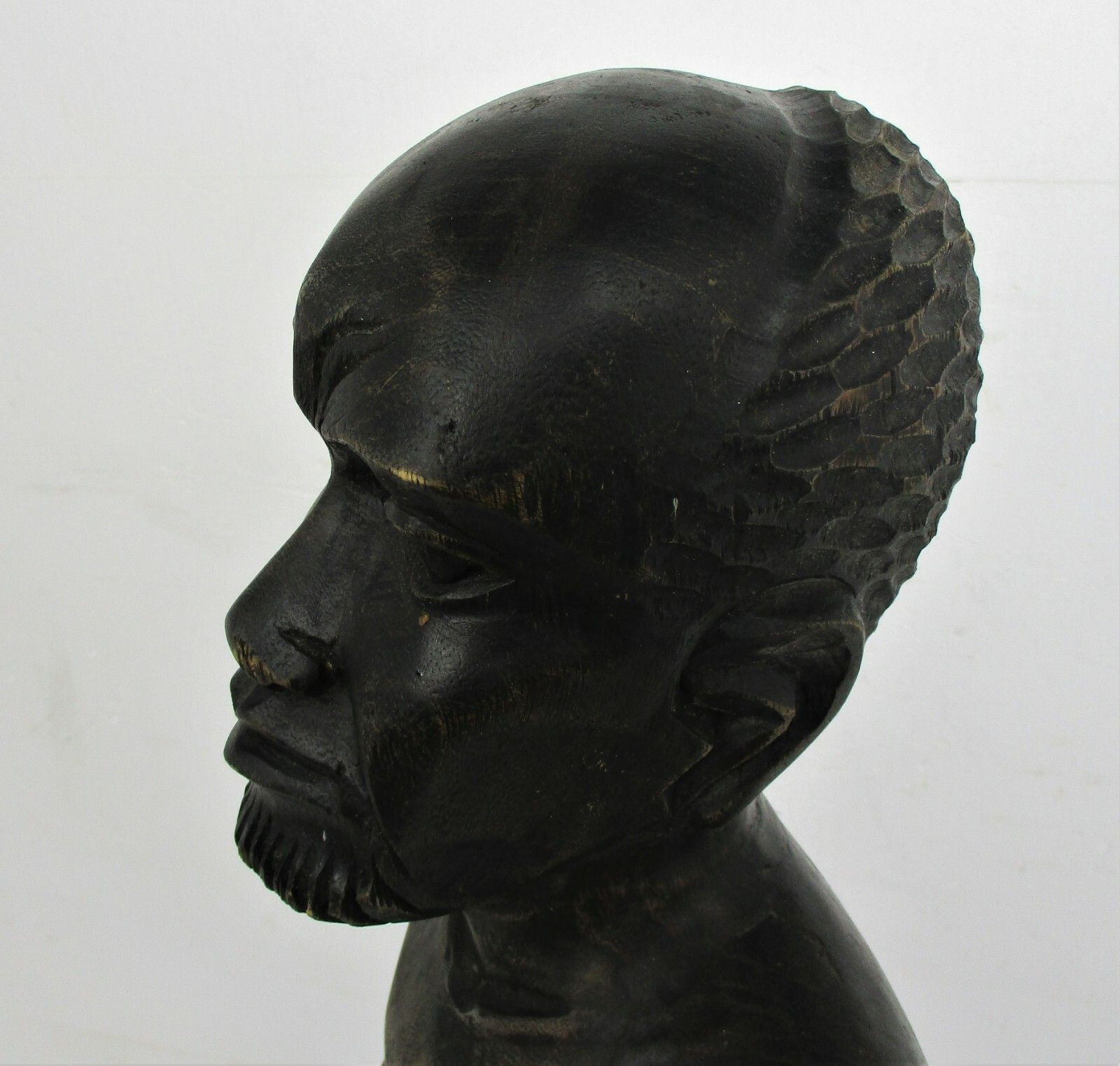 Large Hand Carved Wooden Statue Figurine African Tribal Man 41.73" photo buy