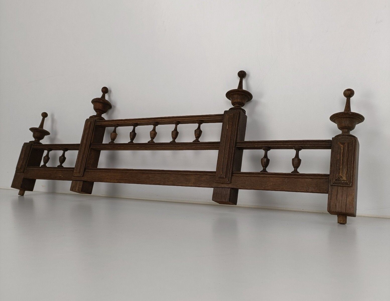 Large Hand Carved Wooden Pediment Over Door Architectural Antique Spindles photo Home Decor