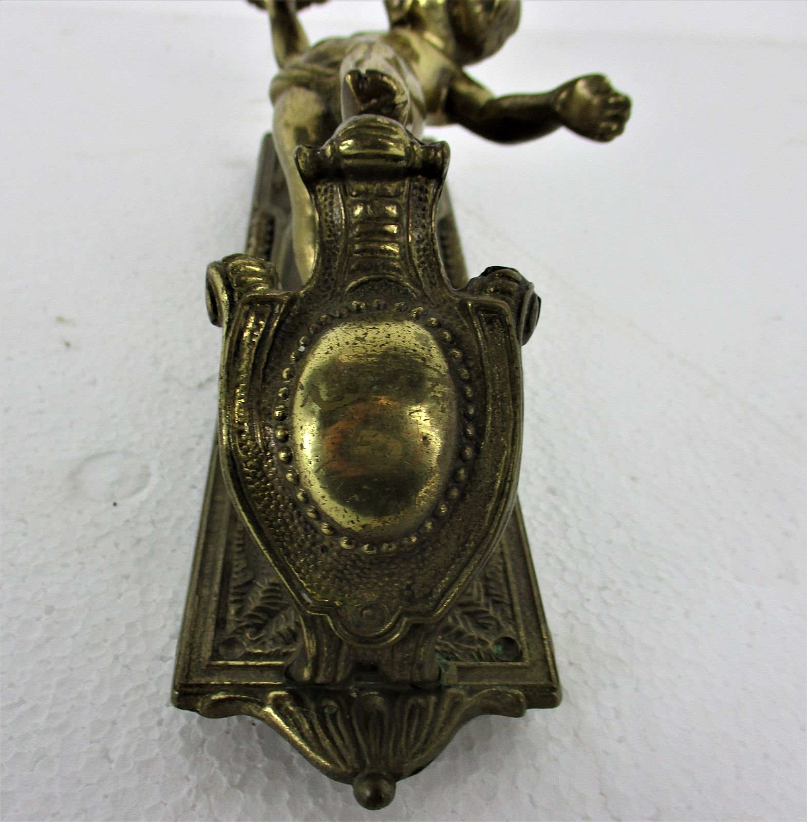 Gorgeous Wall Mounted Sconce Candle Holder Putti Cherub Angel Brass Mid Century photo Home Decor