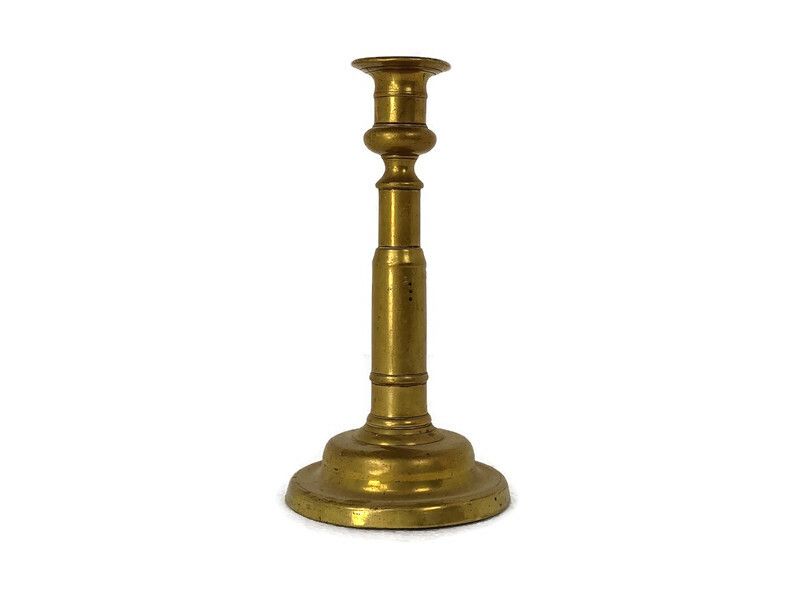 Antique Candle Holder Candle Stick Church  Brass Ornate Beautiful  Collector