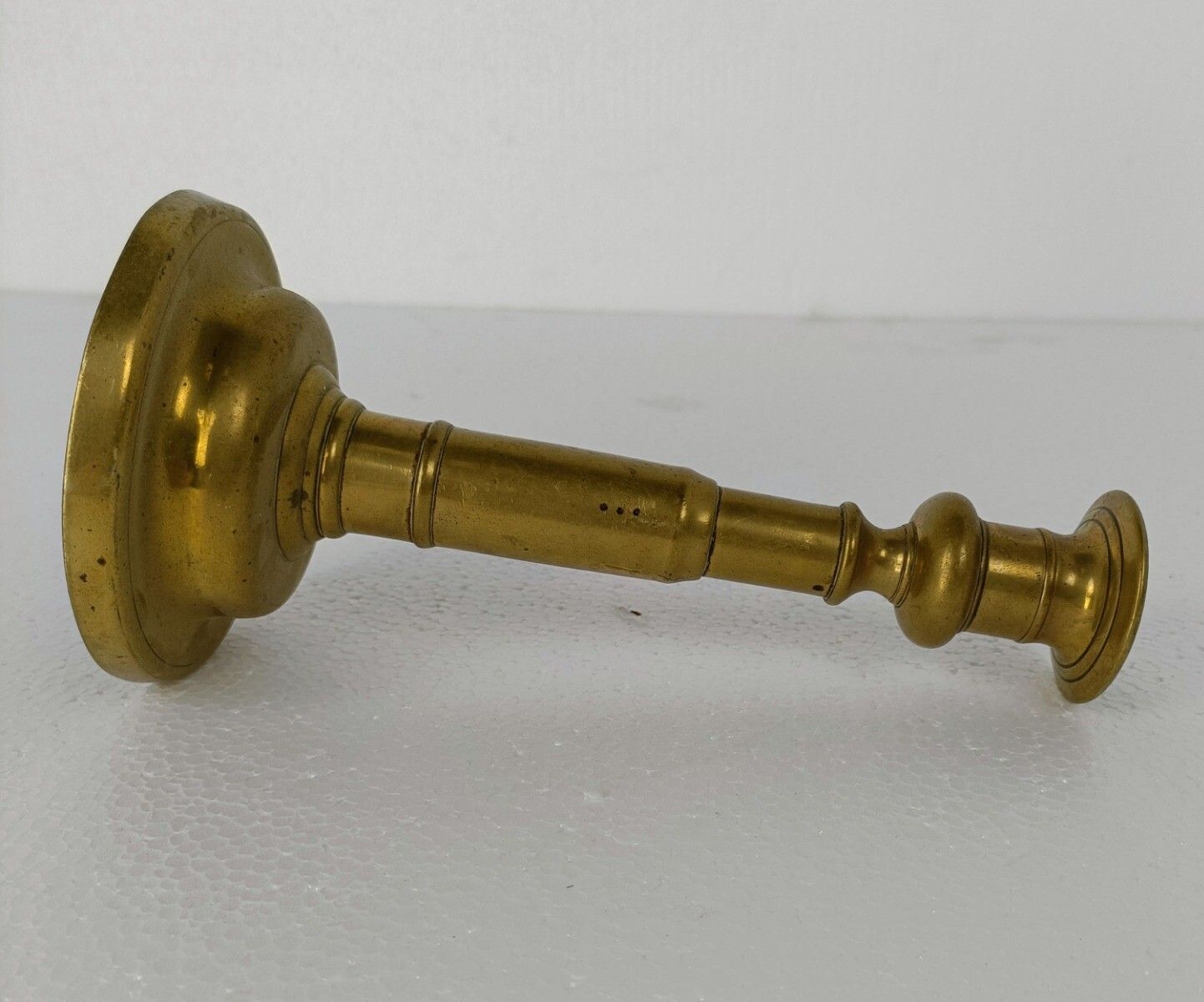 Antique Candle Holder Candle Stick Church  Brass Ornate Beautiful  Collector photo vinterior