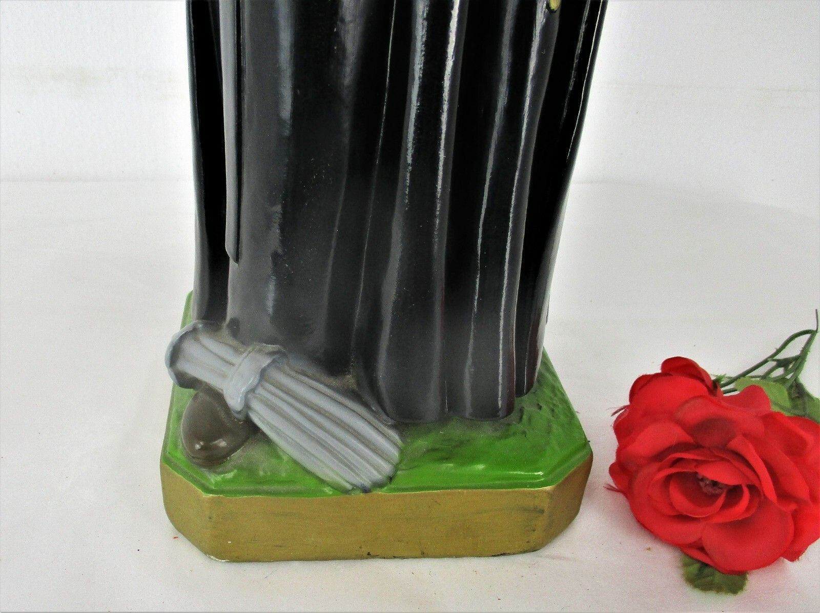 Large Statue St Saint Rita Of Cascia Resin Patroness Impossible Causes Htf 23" photo Art