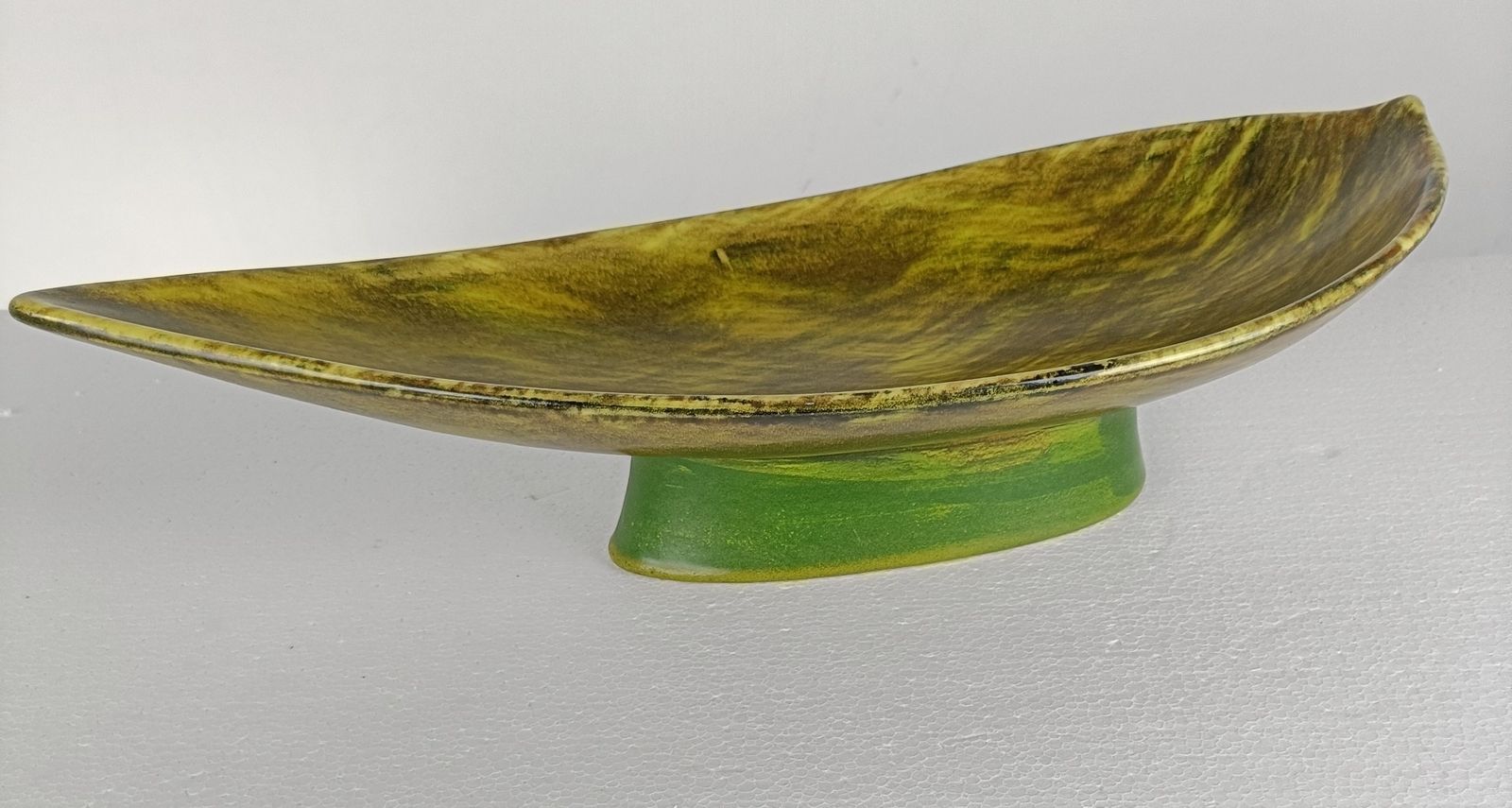 Gorgeous Hand Painted St Clement France Centerpiece Dish Vintage Faience Pottery photo buy