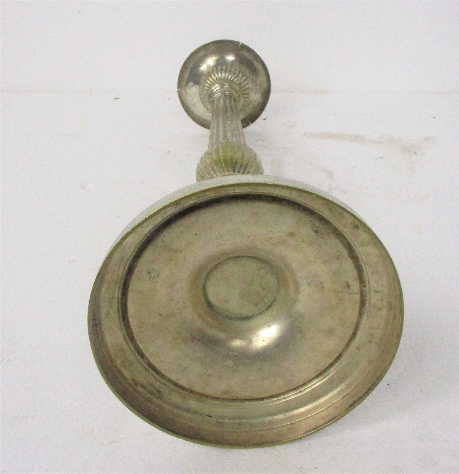 Xl Antique Couple Pair Easter Church Altar  Candle Holders Silver Plated? 28.34" photo vintage