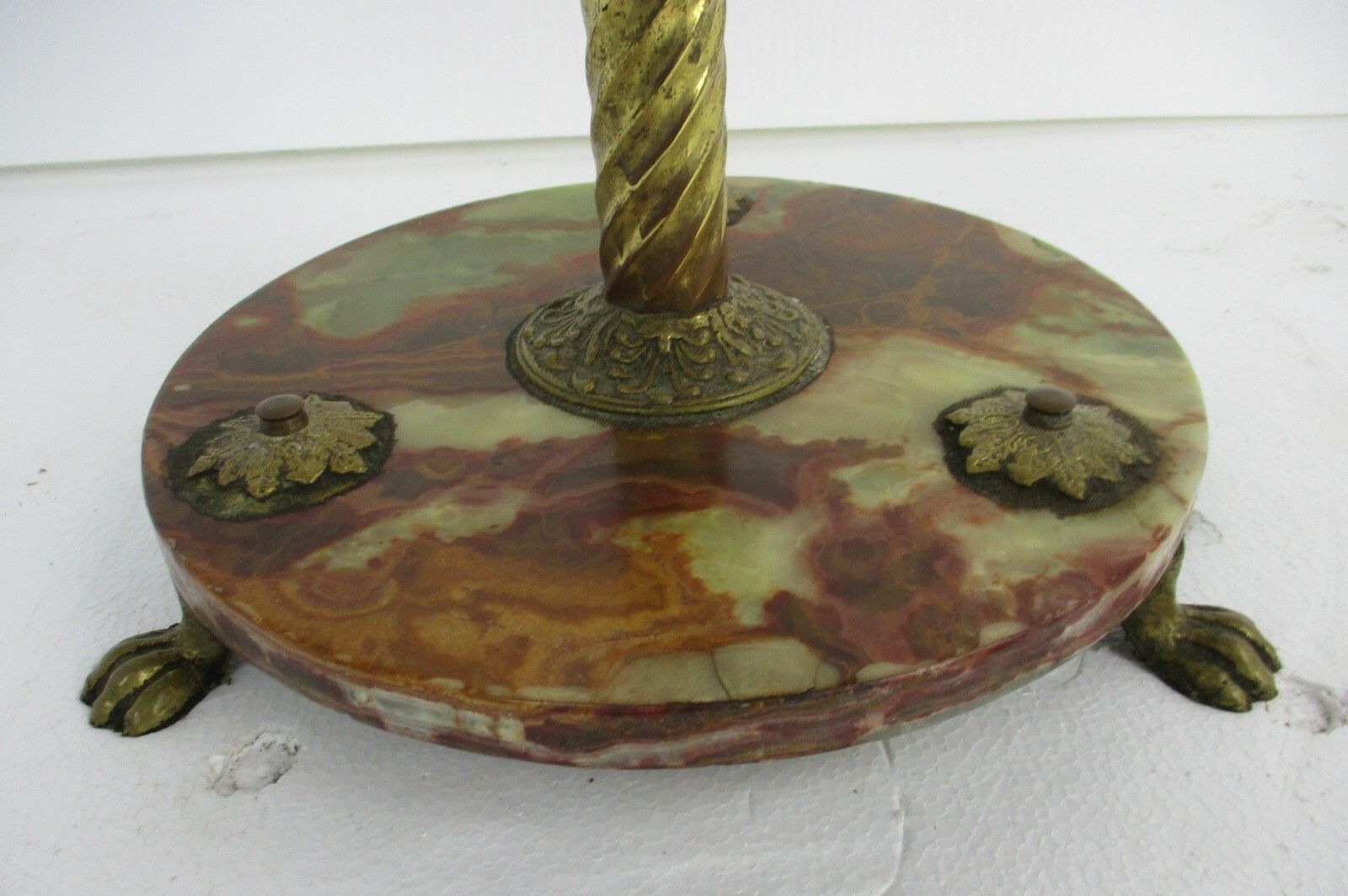Mid Century Modern Cast Brass Hall Tree Coat Hat Rack Marble Base Eyecatcher photo buy