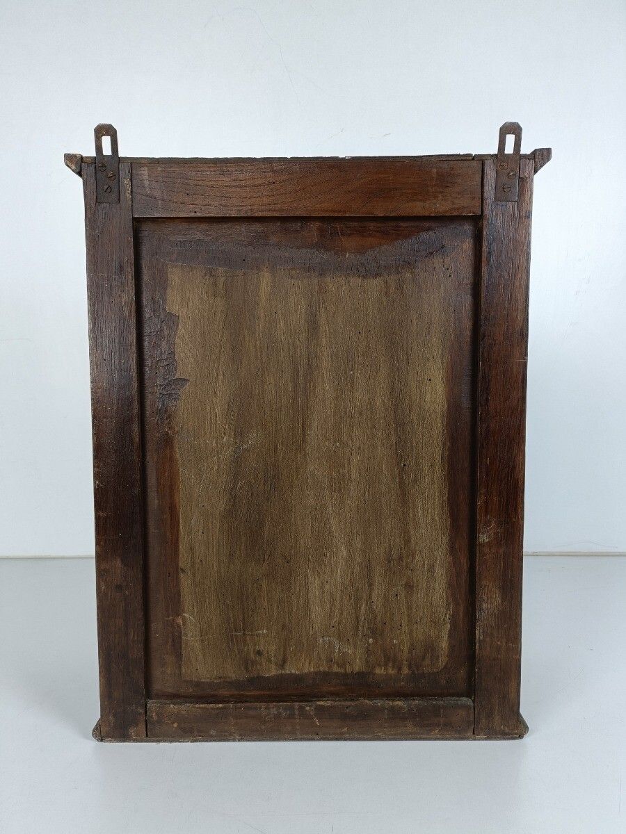 Antique Medicine Apothecary Shaving Cabinet Bathroom Wall Hanging Wood photo vinterior