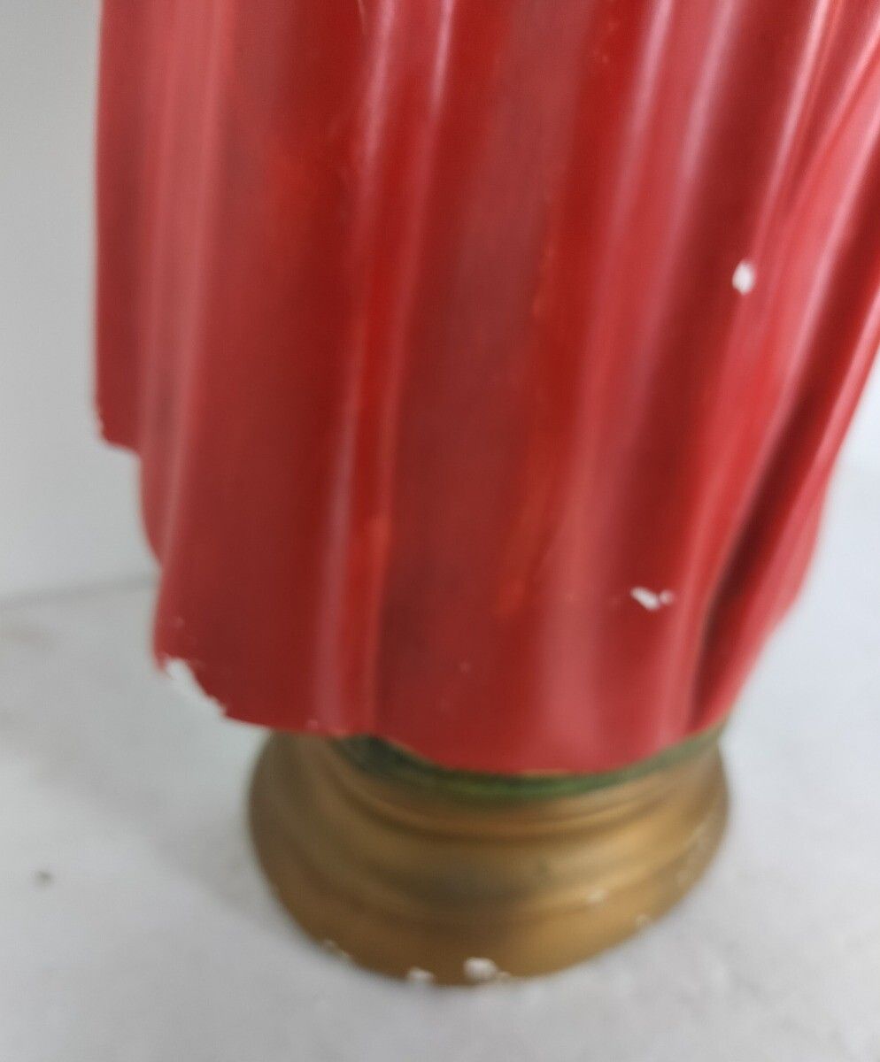 photo for sale Xl Statue Infant Of Prague Infant Jesus Santo Nino Plaster Hand Painted Chapel A