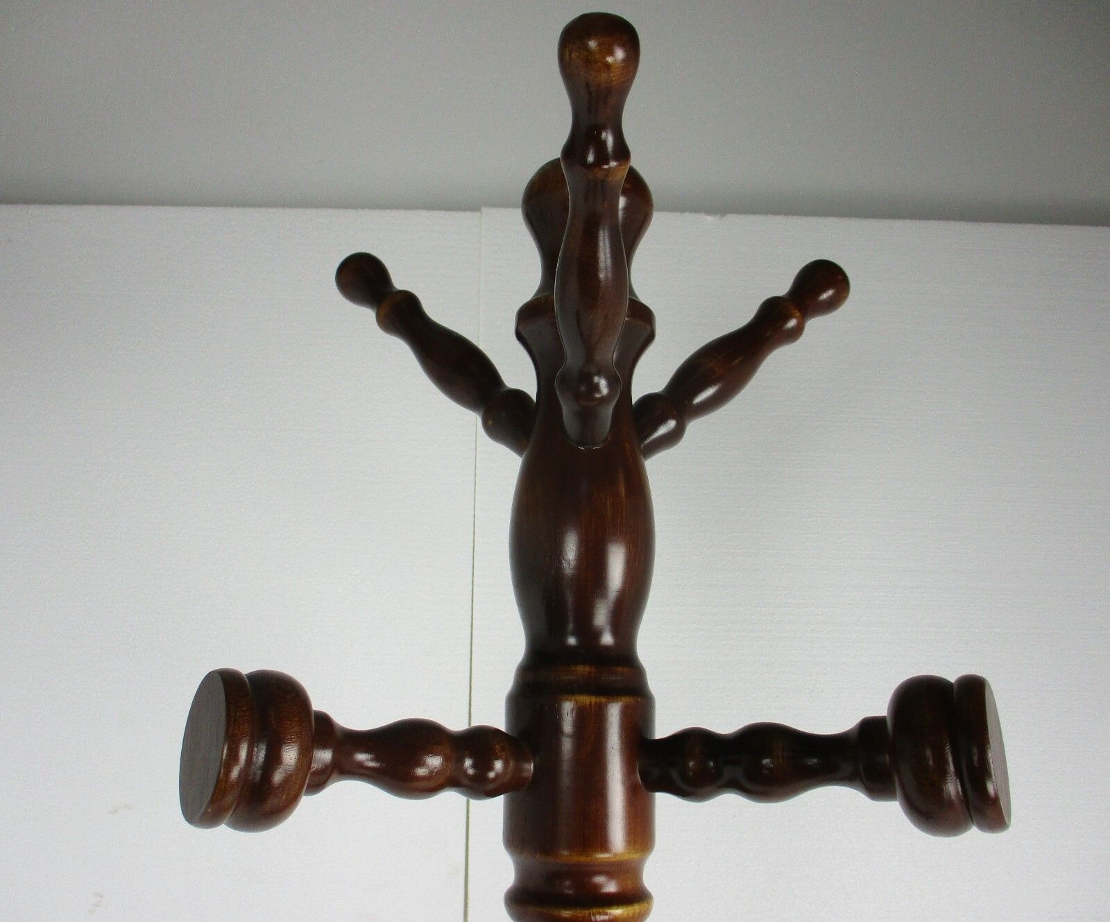 Standing Hall Tree Coat Hallway Rack Wood  Vintage Barn Country Farmhouse Style photo furniture