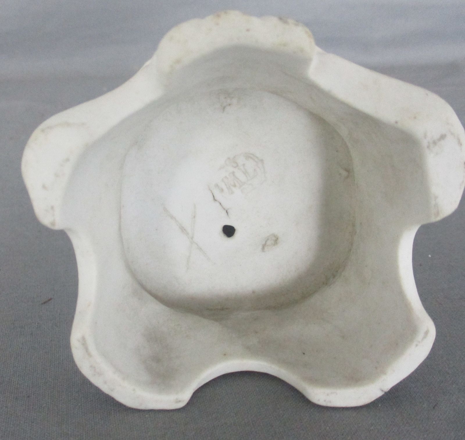 Antique Porcelain Bisque Statue Saint Joseph Angel Lilies Protector Of Homes Mar photo vintage