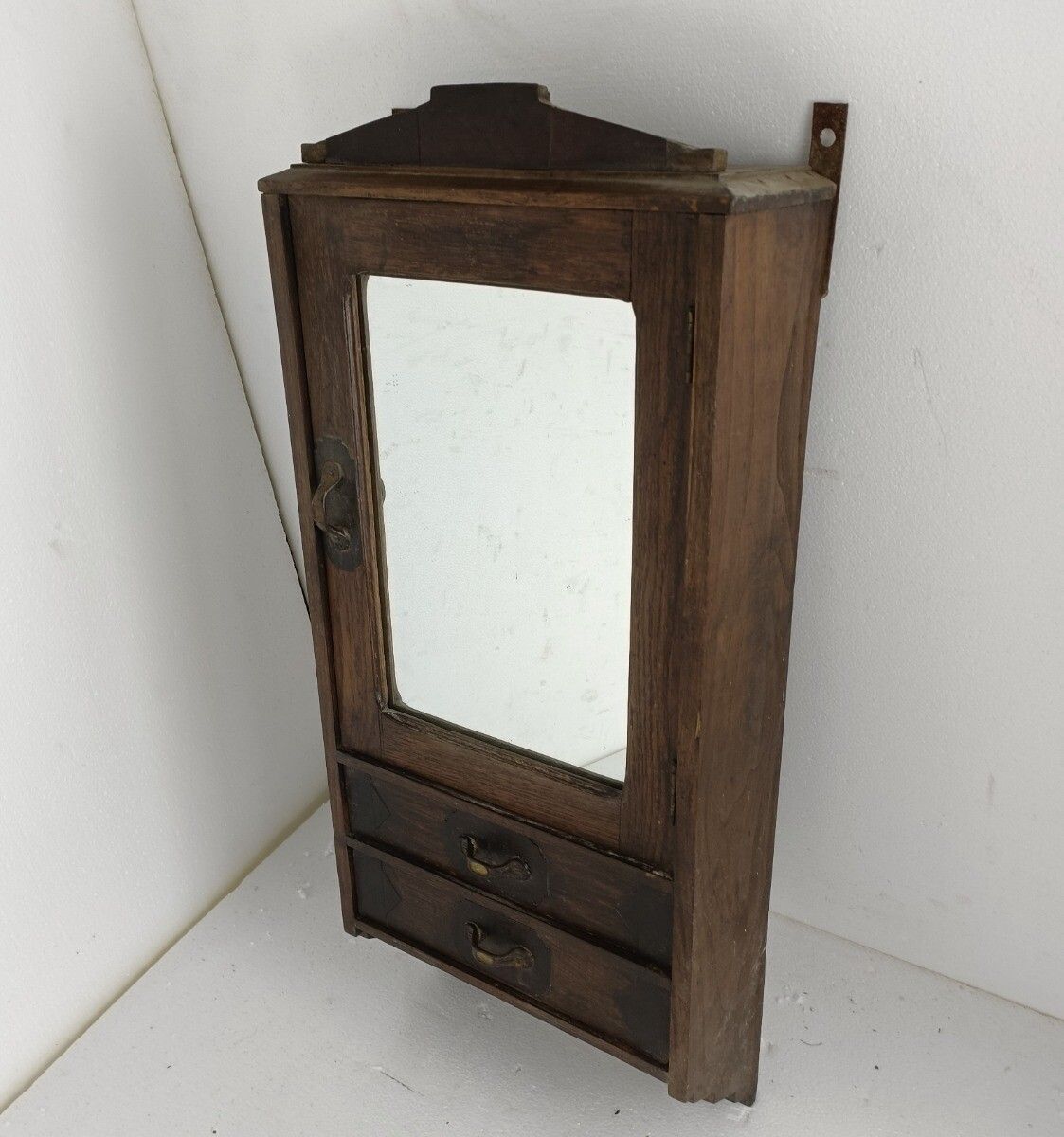 Antique Medicine Apothecary, Pharmacy, Cabinet, Inlay, Tall, Barn Style, Farmhou photo furniture