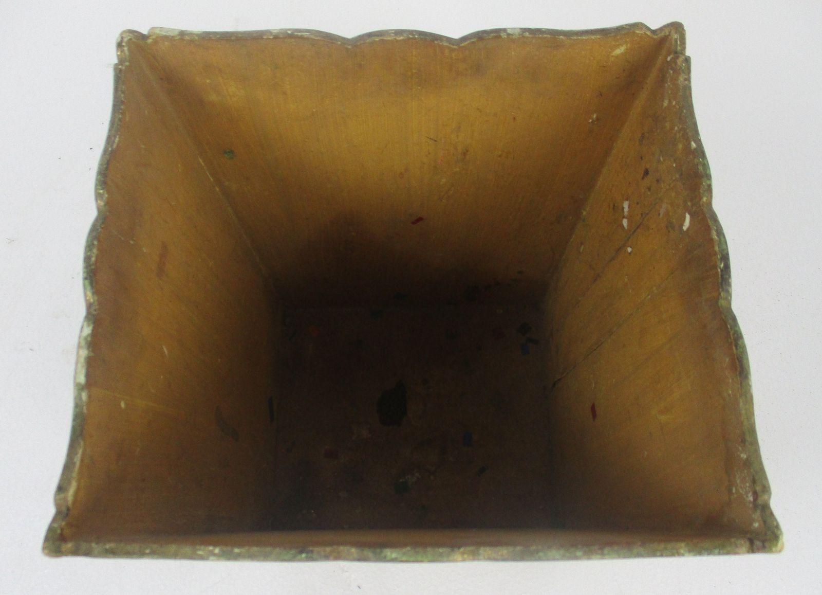 Florentine Wood Italian Hollywood Regency Letter Holder Gold Gilded Basket Umbre photo 81.0