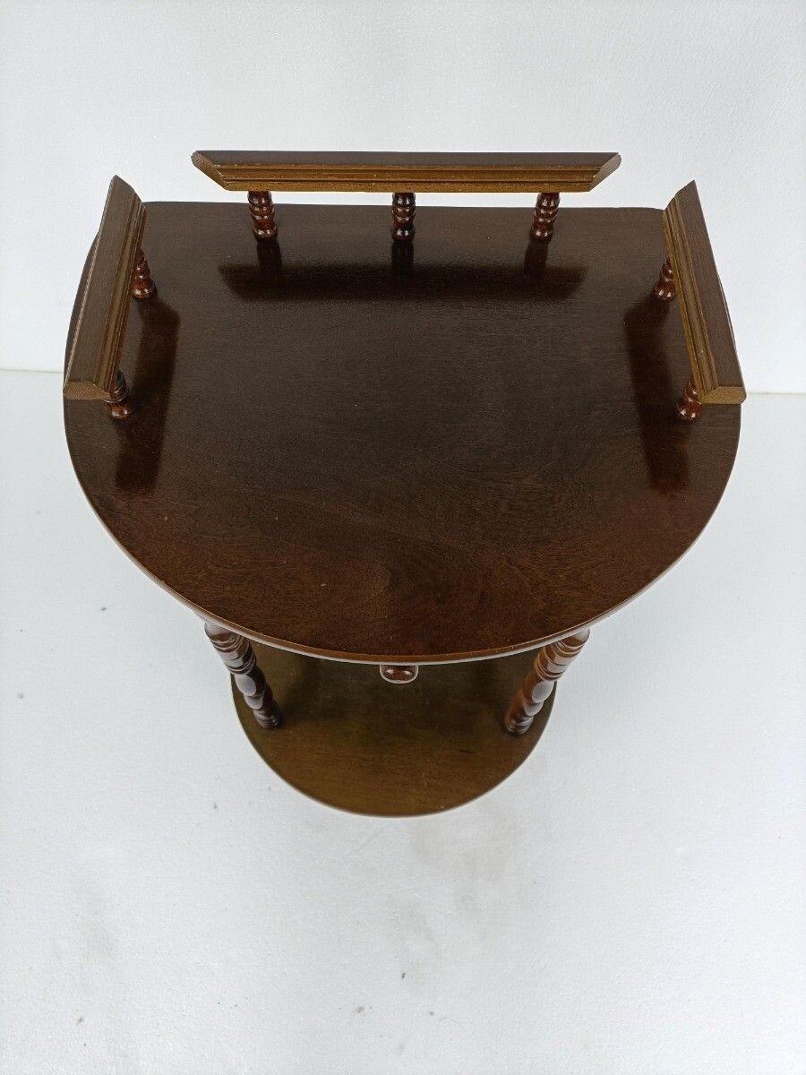 photo for sale Pedestal  Side Table Plant Bonsai Stand Italian Wood Vintage Etagère Display Ca
