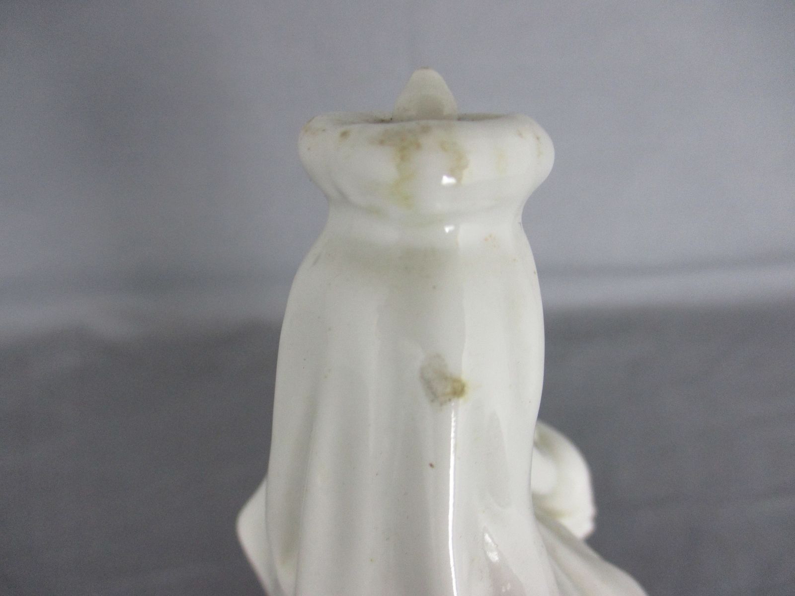 Antique 1900 Vieux Paris Porcelain Bisque Statue Virgin Mary Infant Jesus 8.66&Q photo buy