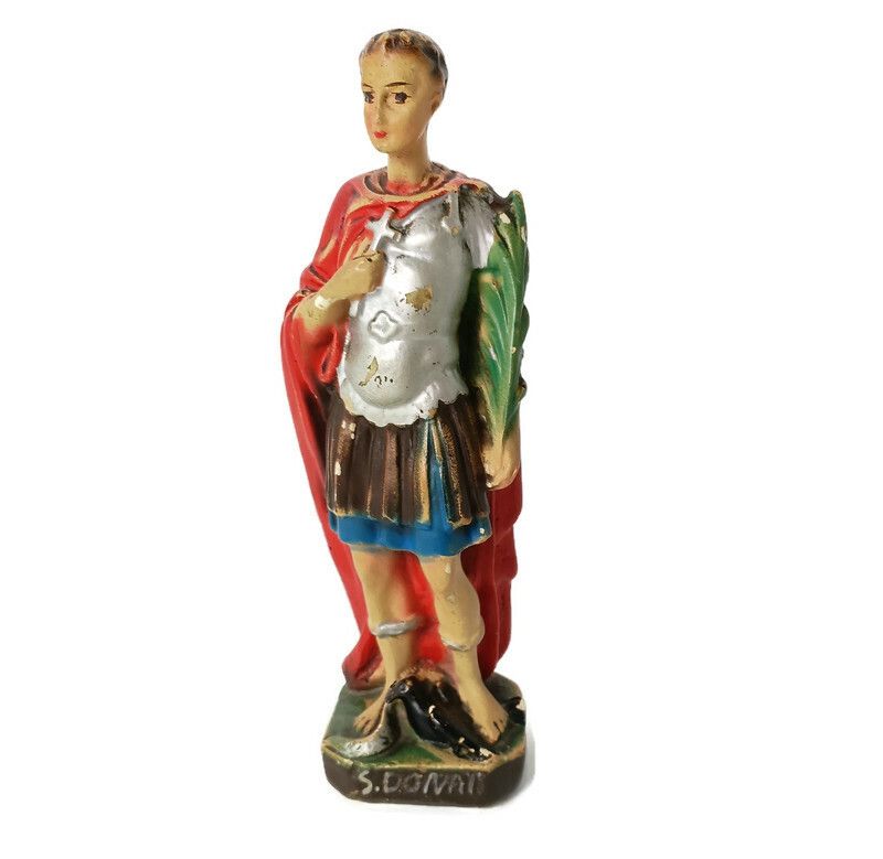 Saint Donatus Of Muenstereifel Plaster Statue Roman Soldier Collector Htf