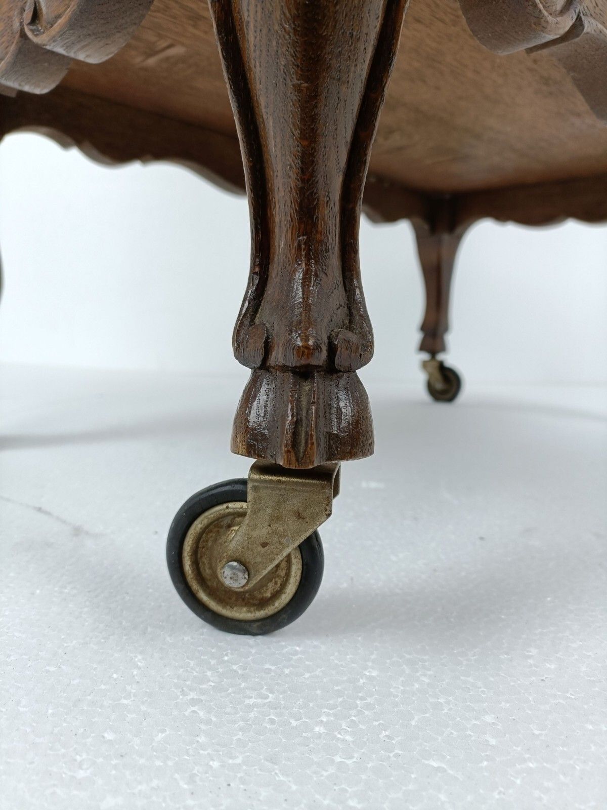 Bar Cocktail Tea Cart Trolley  Mid Century Modern Kitchen Island Ornate Wood Wow photo vinterior