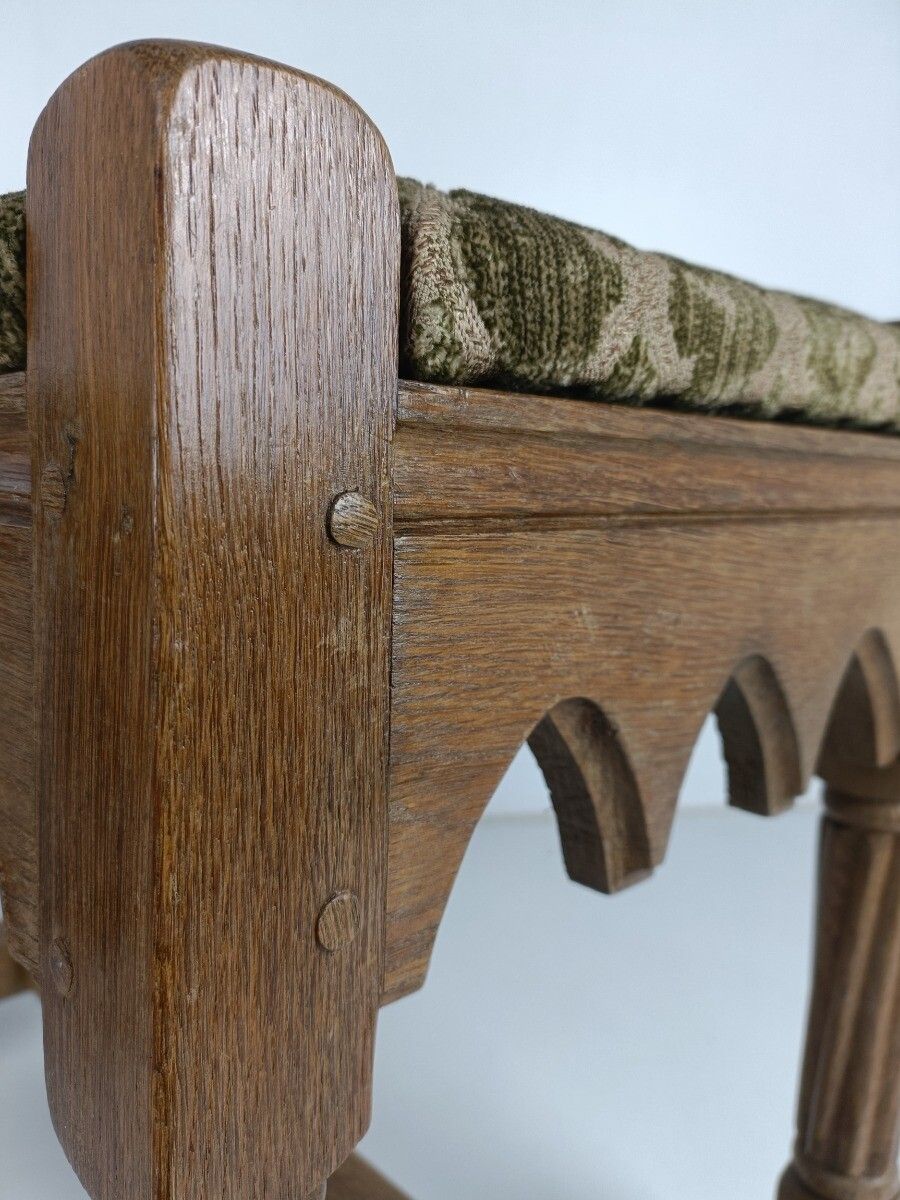 Couple Of Gothic Church Footstool Foot Rests 19th Century Oak French photo 1180.0