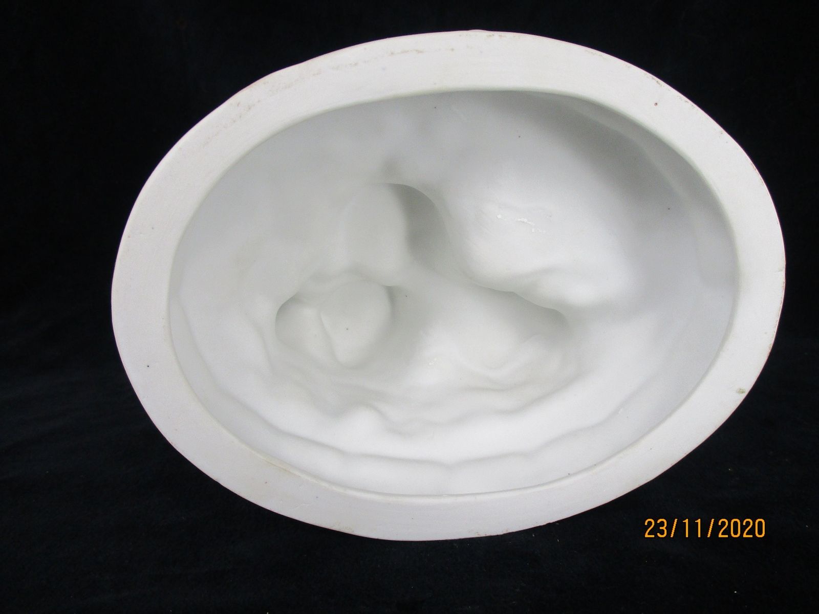 photo furniture Angels Drinking Wine Celebration Porcelain Statue Figurine Marked Ddr Bisque Joy