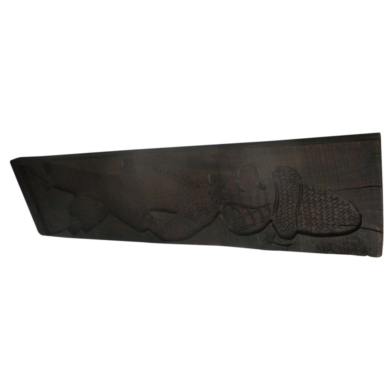 Xxl Dutch Hand Carved Wood Spekulaas Chocolate Butter Cookie Mold Board Man photo Home Decor