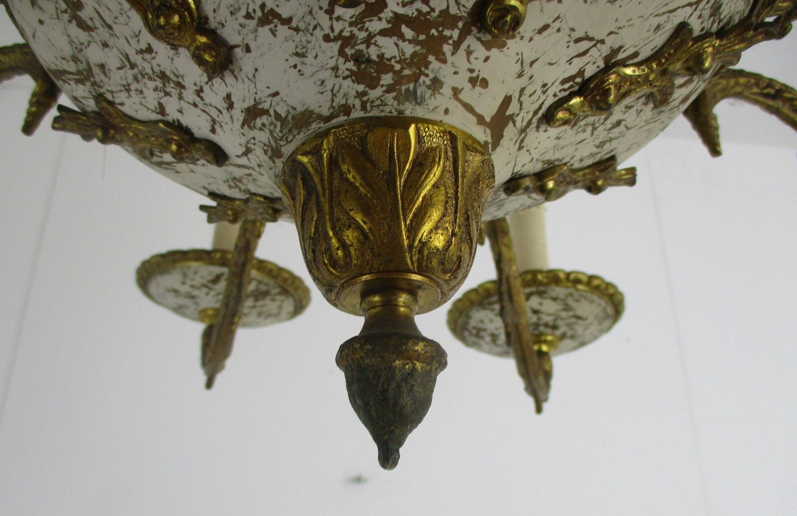 photo furniture 8 Arm Lights Chandelier Revival French Empire Bronze Doré Gilded Copper Stunning